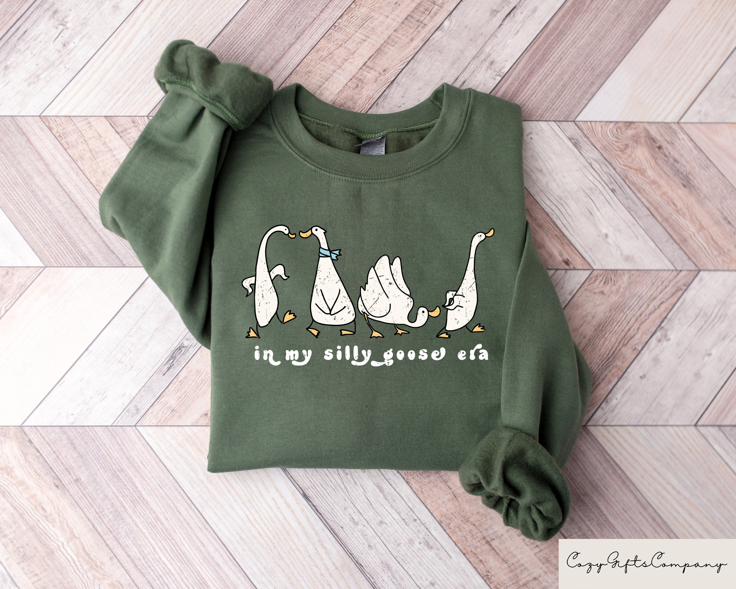 Felpa In My Silly Goose Era, maglietta Silly Goose, Silly Goose On The Loose, girocollo Sarcastic Goose, Silly Goose University, maglietta con animali