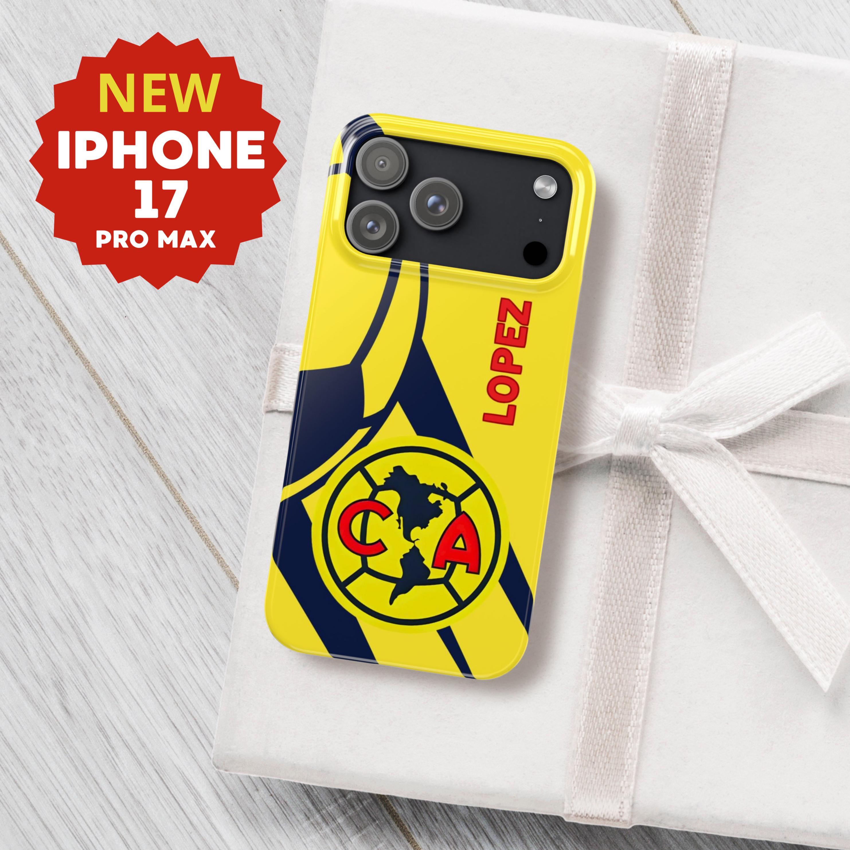Custodia per iPhone America Soccer Club, iPhone 16, iPhone 16 Pro, iPhone 15 Plus, iPhone 16 Pro Max, iPhone XR, iPhone XS, iPhone X Slim