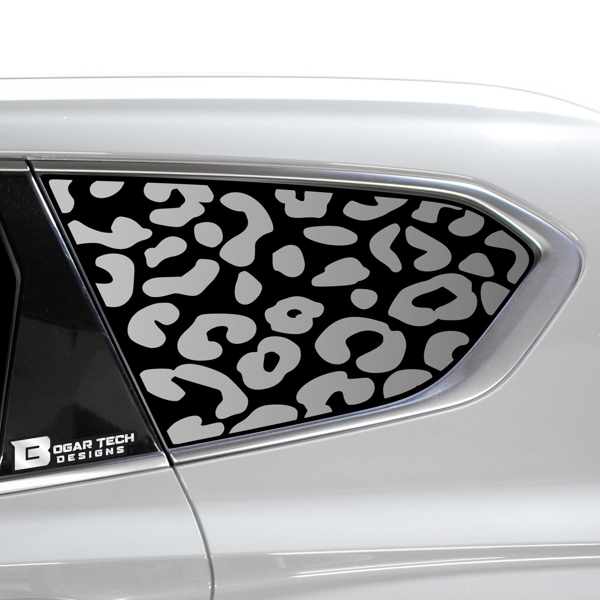 Adesivi in vinile con stampa di animali, leopardo, ghepardo e mucca, adatti per Hyundai Santa Fe 2019-2023.