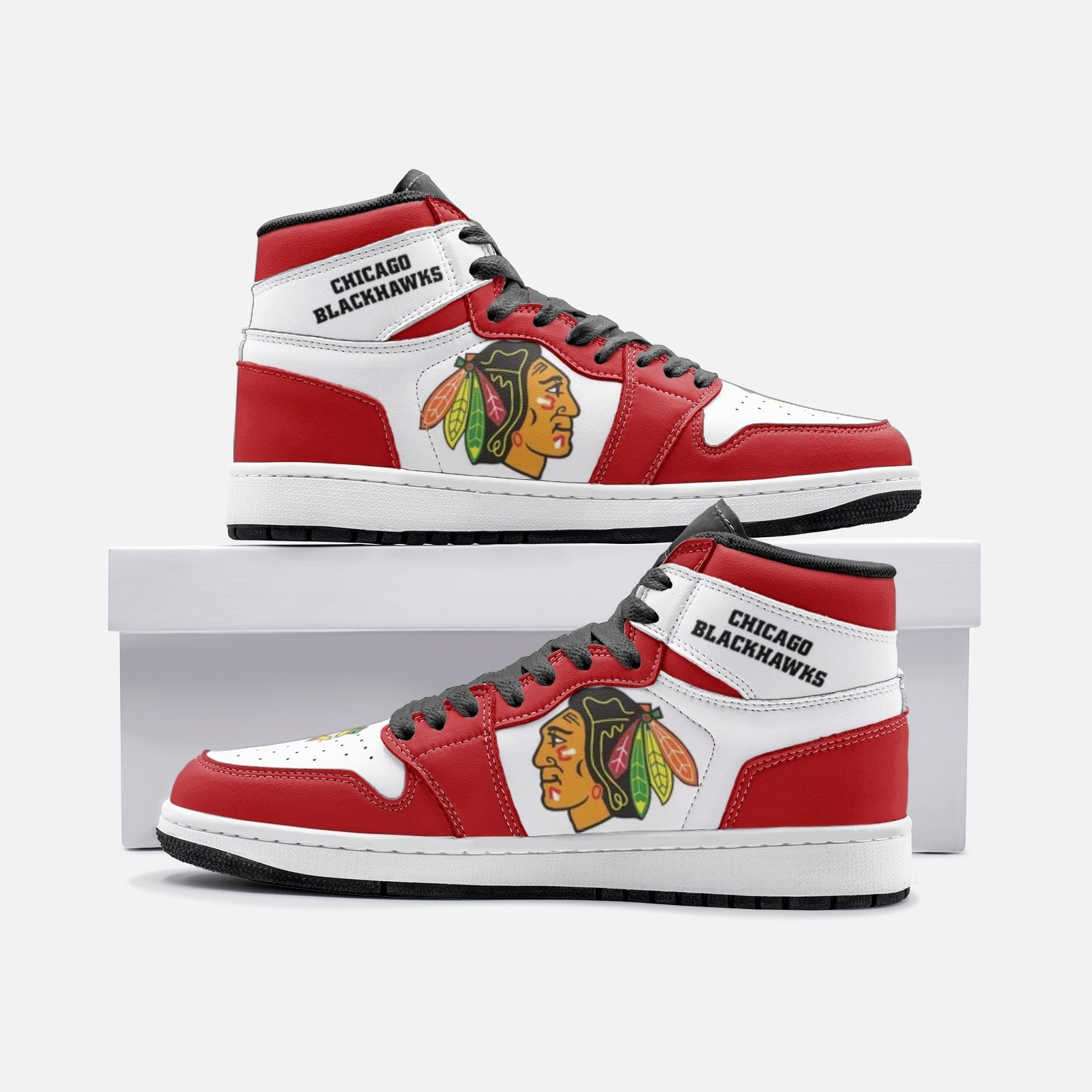 Scarpe da corsa, scarpe da ginnastica, scarpe da ginnastica unisex non ufficiali dei fan dei Chicago Blackhawks