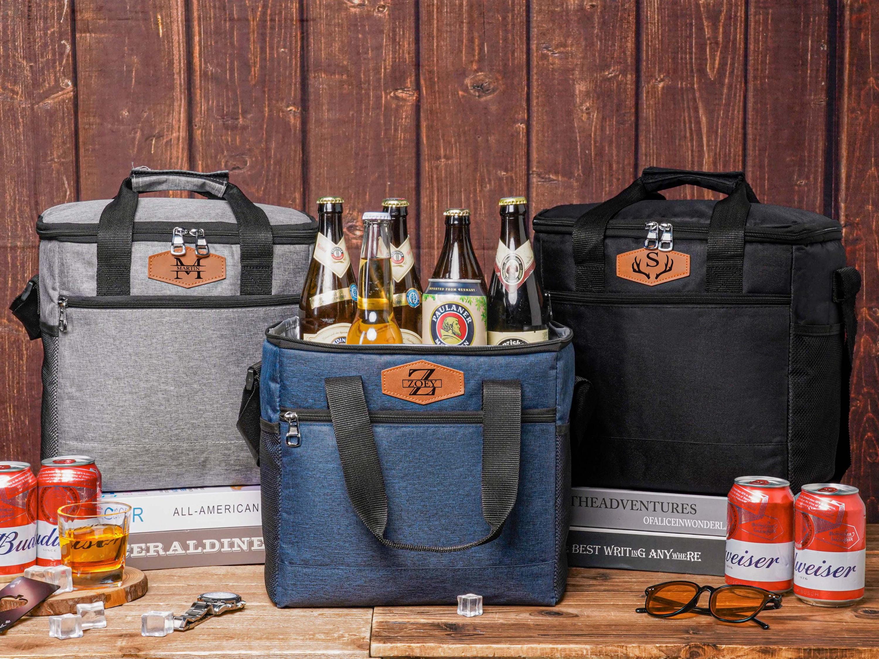 Borsa termica personalizzata con incisione per birra, borsa termica personalizzata per il pranzo, borsa termica per testimoni dello sposo, borsa termi