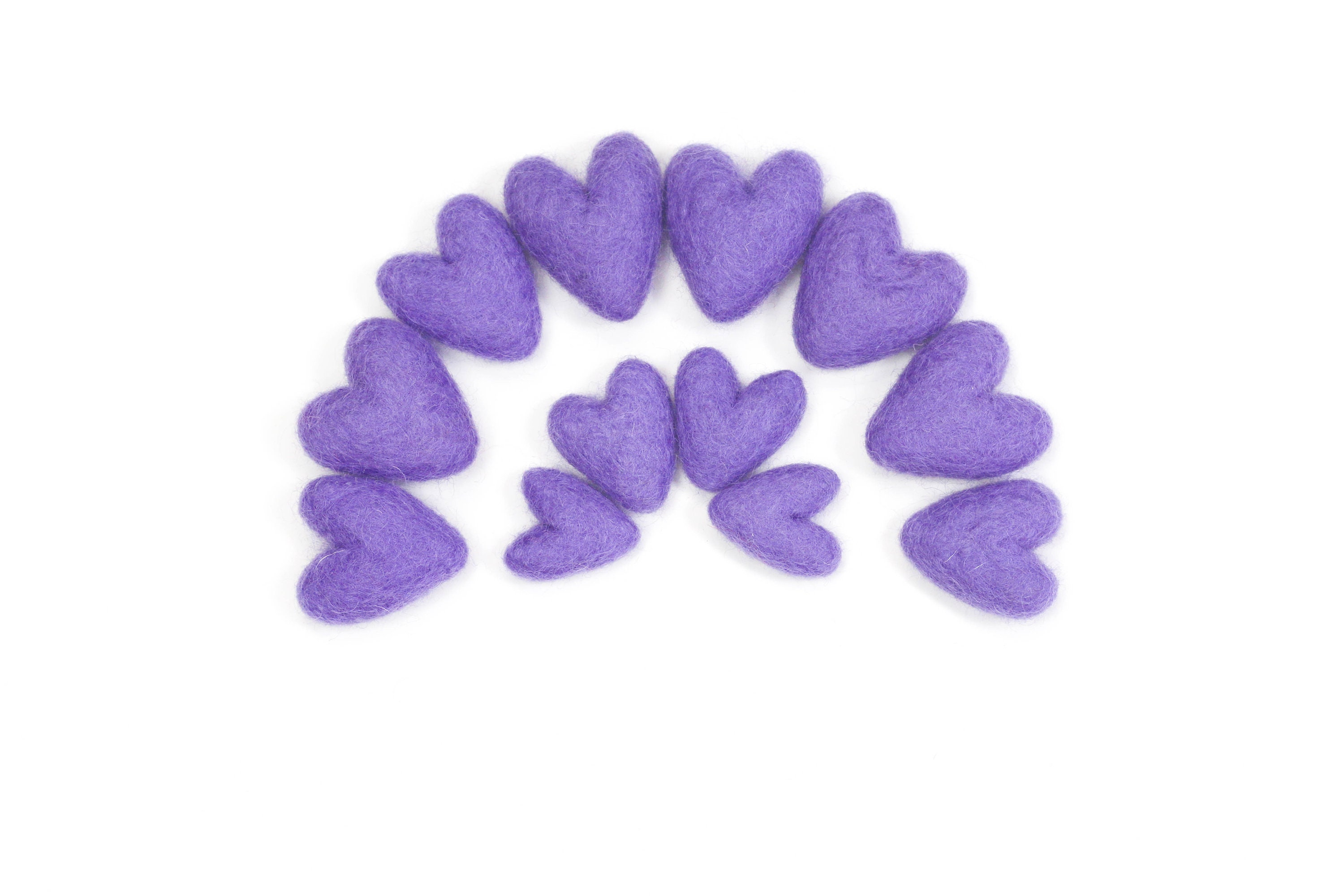 Cuori di feltro di cardo / Mini cuori / Mini ghirlanda di cuori / Cuori di San Valentino / Regalo di San Valentino / Decorazioni di San Valentino / Ri