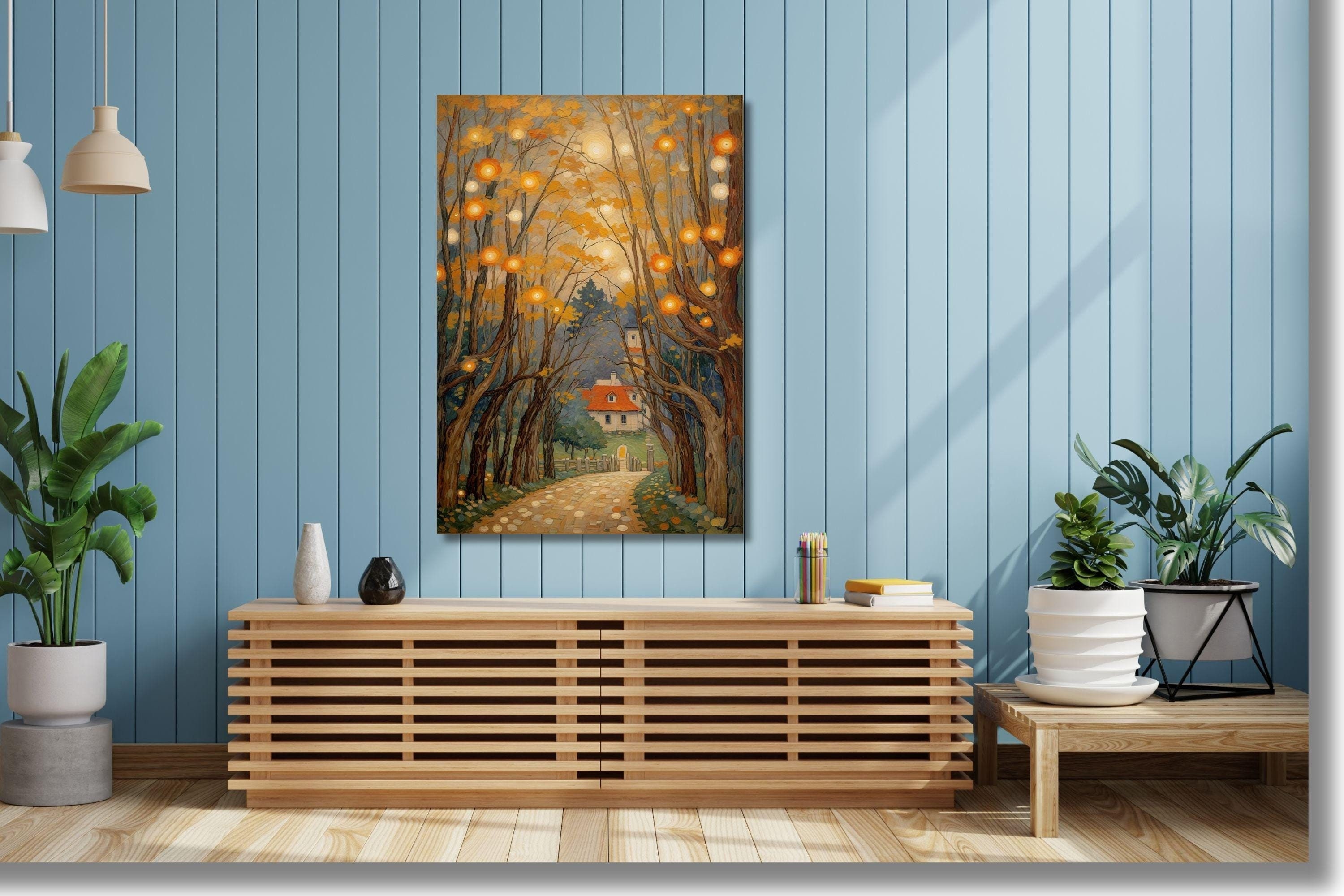 Gustav Klimt Canvas art, Gustav Klimt Poster Klimt Exhibition Poster, Gustav Klimt Painting, Giardino fiorito, Mercato dei fiori, Klimt Museum Poster/