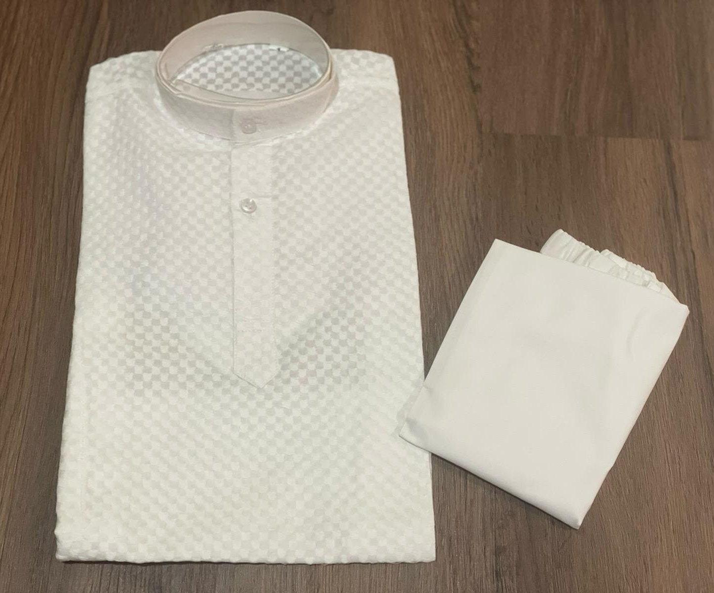 Set kurta bianco per ragazzi/Kurta in puro cotone Chikankari/Set kurta/Kurta/Kurta/Taglie da (6 mesi a 14 anni)/SET kurta bianco