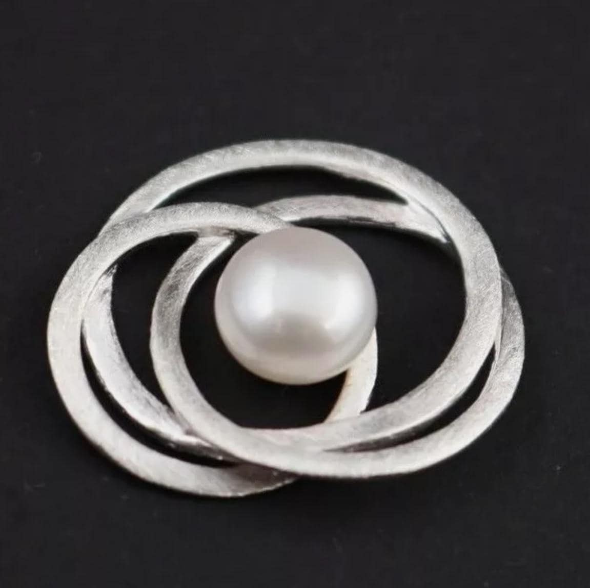 Ciondolo con perla d'acqua dolce, gioielli in argento sterling 925 con perla, ciondolo con perla per donna, ciondolo con perla fatto a mano in argento