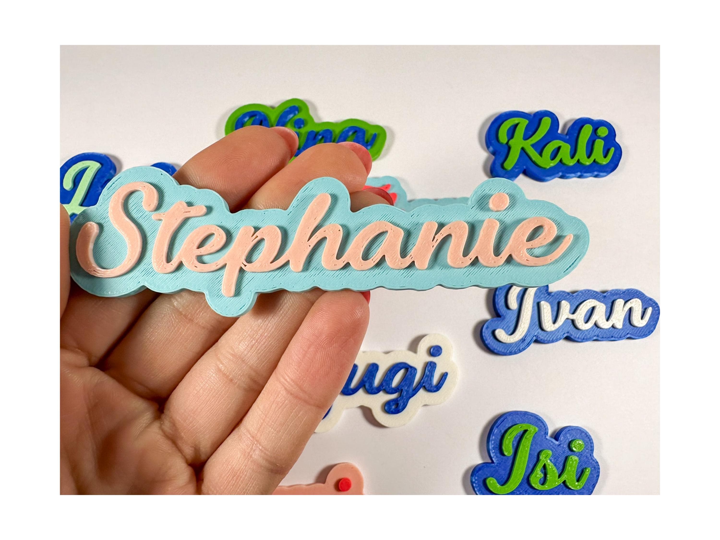 Magnete con nome, Magnete stampato in 3D con nome personalizzato, Magnete da frigorifero personalizzato con nome, Magnetisch Personalisierte Magnete K