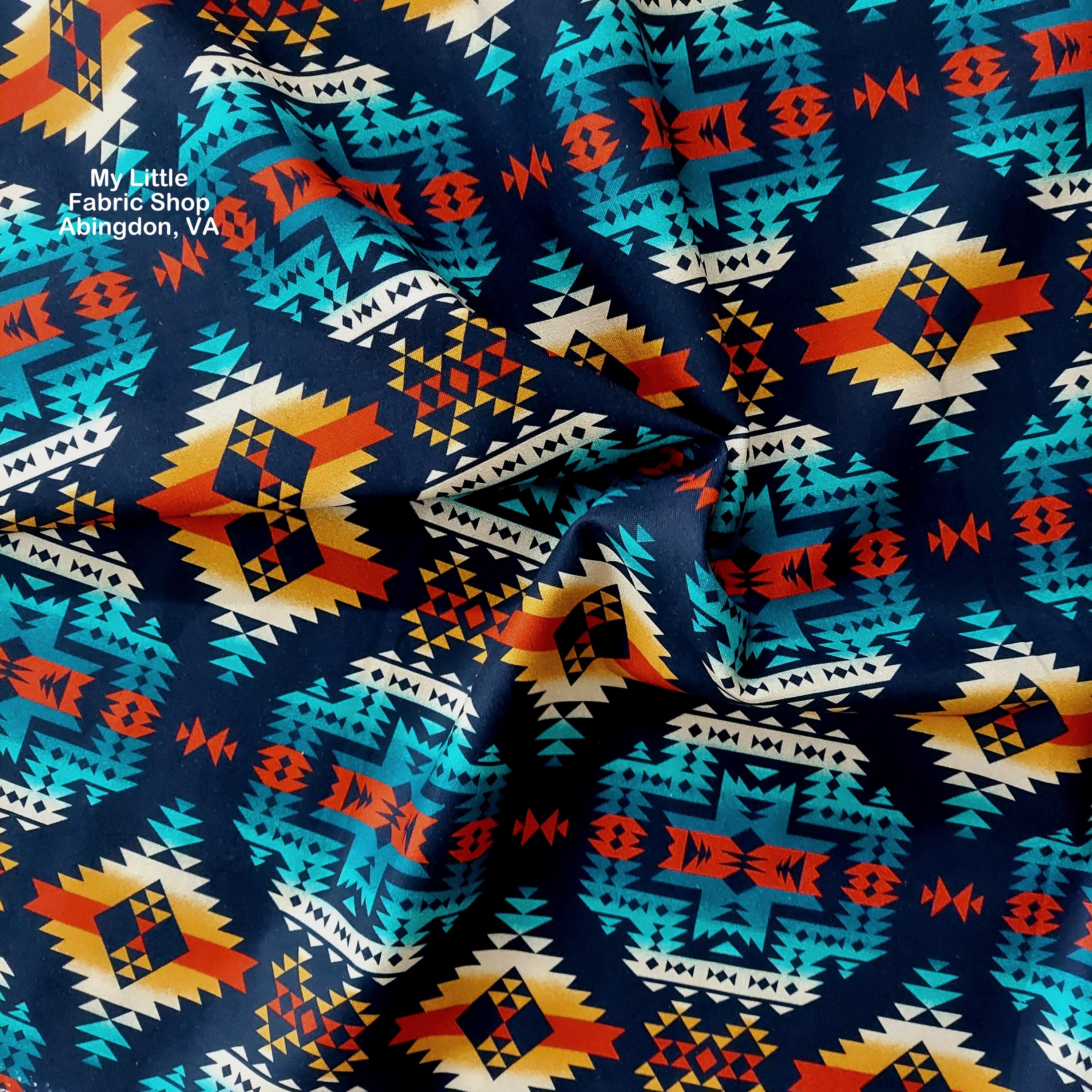 Tessuto di cotone: Spirit Trail Canyon Indigo 54353-1 di Whistler Studios per Windham Fabrics
