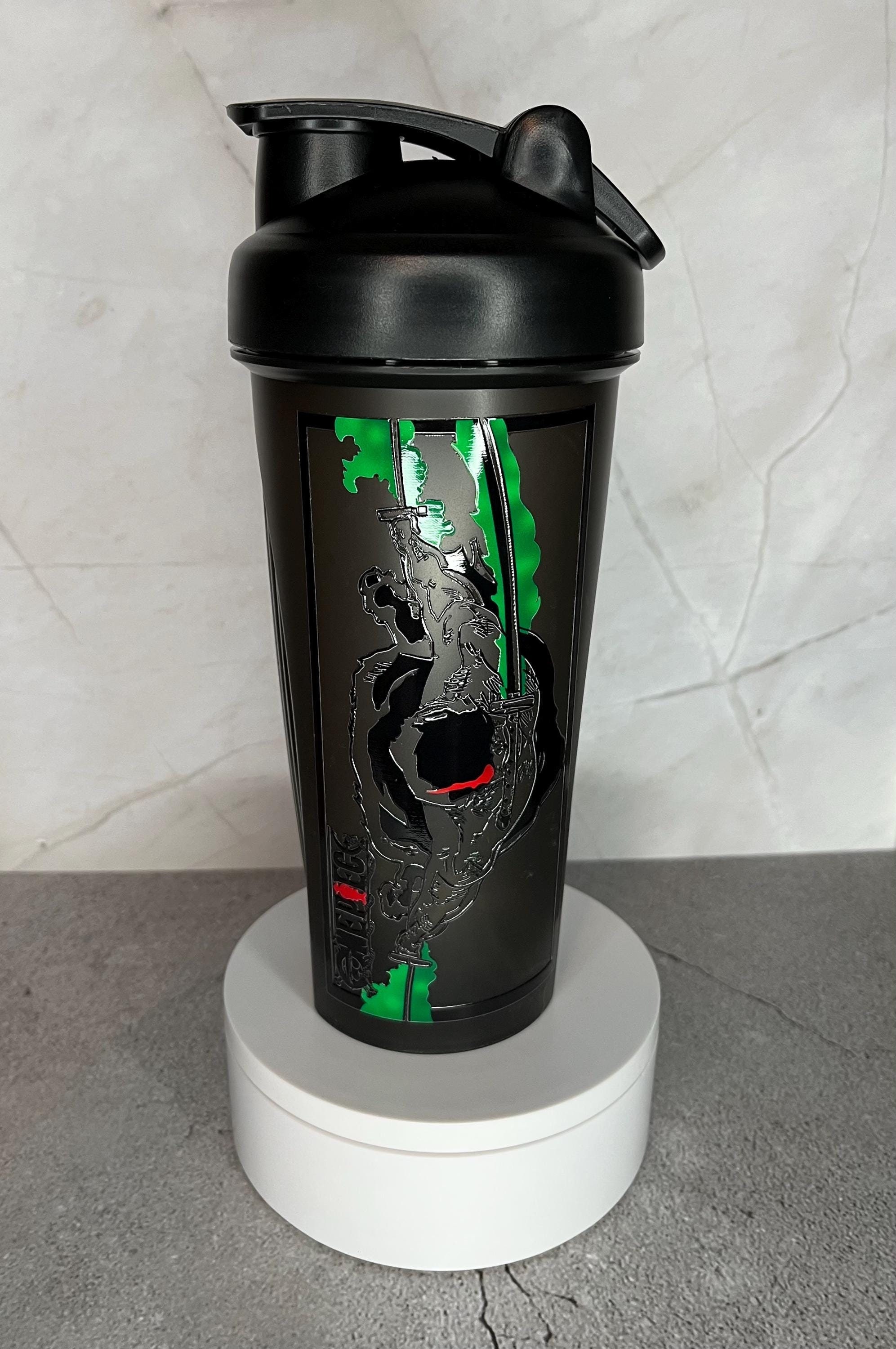 Bottiglia frullatore Anime, bottiglia frullatore Anime, idea regalo per gli amanti della palestra, shaker per allenamento personalizzato Anime, shaker