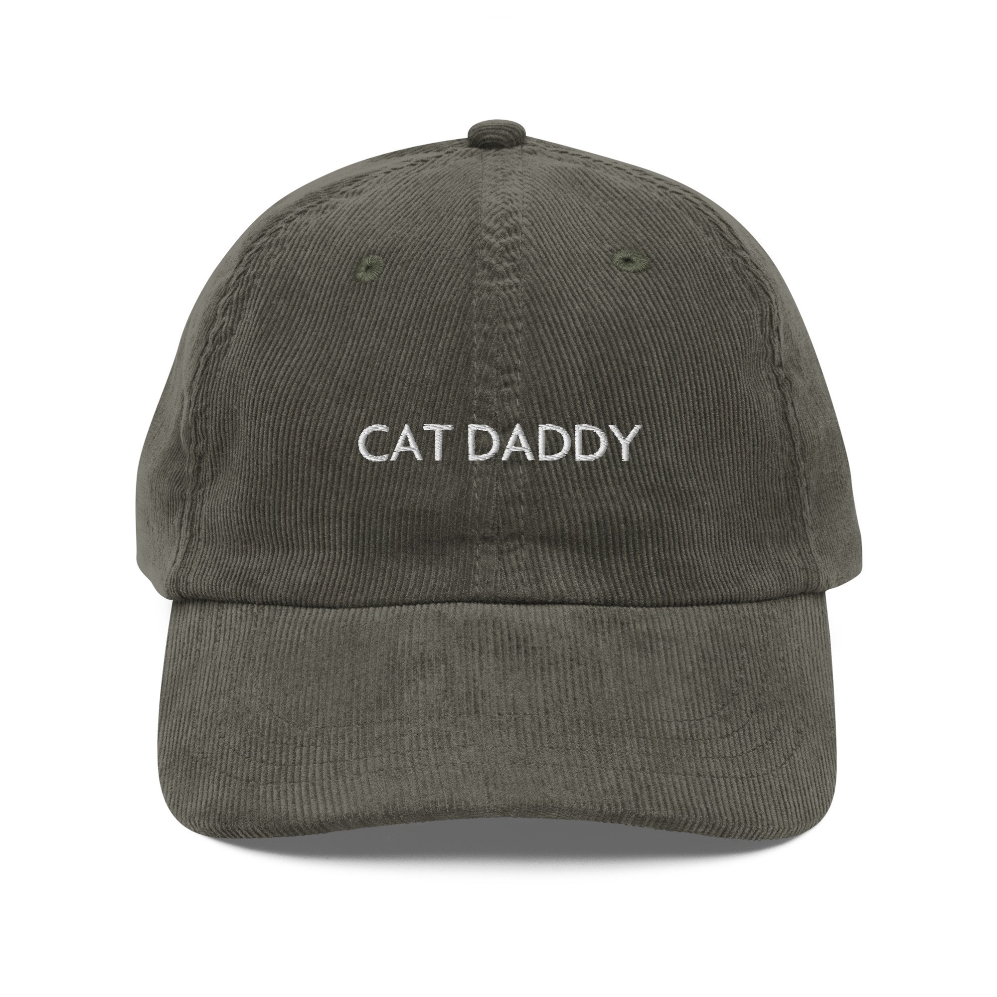 Berretto in velluto a coste vintage Cat Daddy, cappello Cat Daddy, cappello vintage Cat Dad, regalo per gli amanti dei gatti, regalo divertente per la