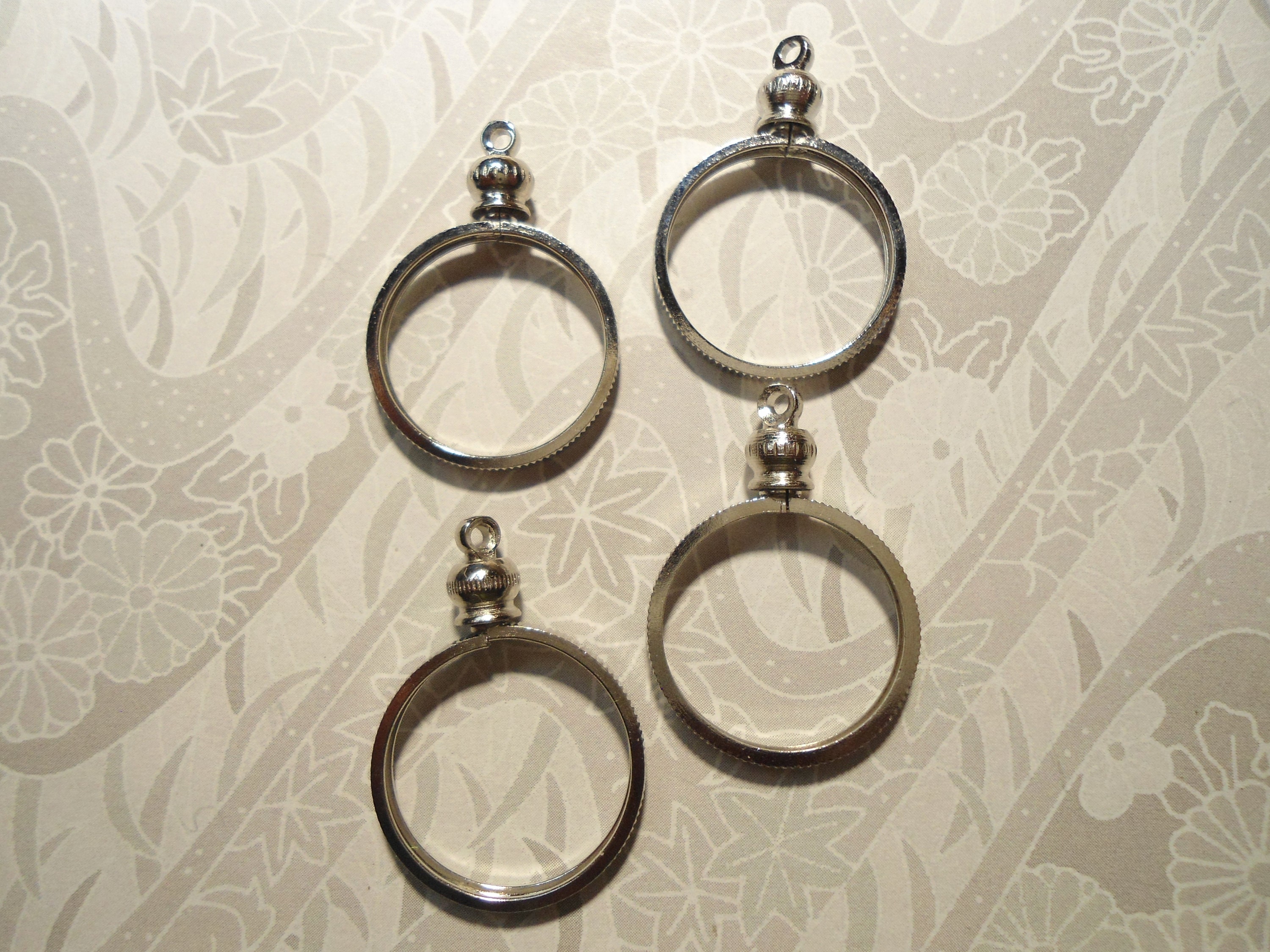 1 lunetta per moneta da 10 centesimi di dollaro statunitense placcata in argento, lunetta per moneta da 10 centesimi di dollaro canadese da 18 mm