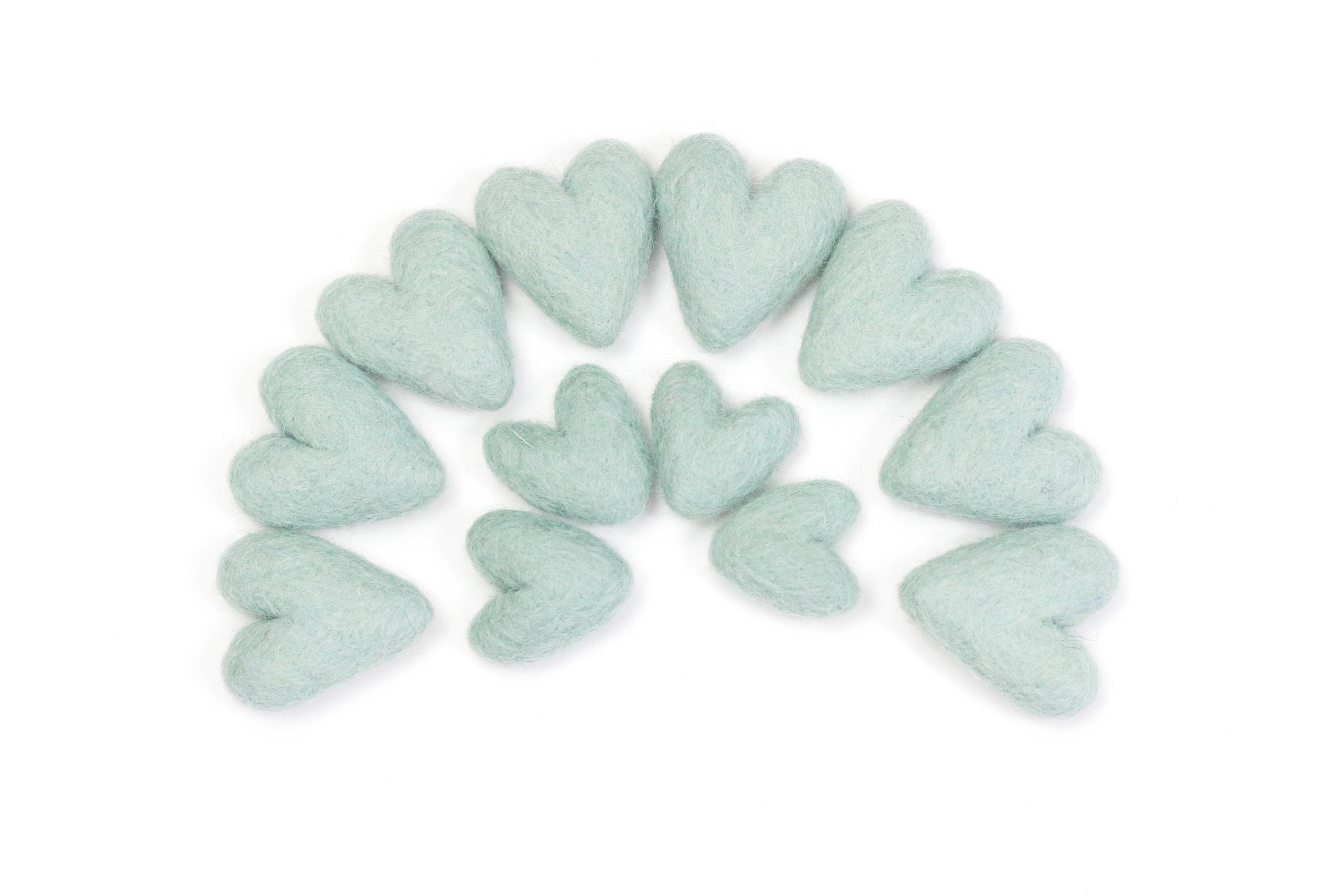 Cuori di feltro Ice Daiquiri / Mini cuori / Mini ghirlanda di cuori / Cuori di San Valentino / Regalo di San Valentino / Decorazioni di San Valentino