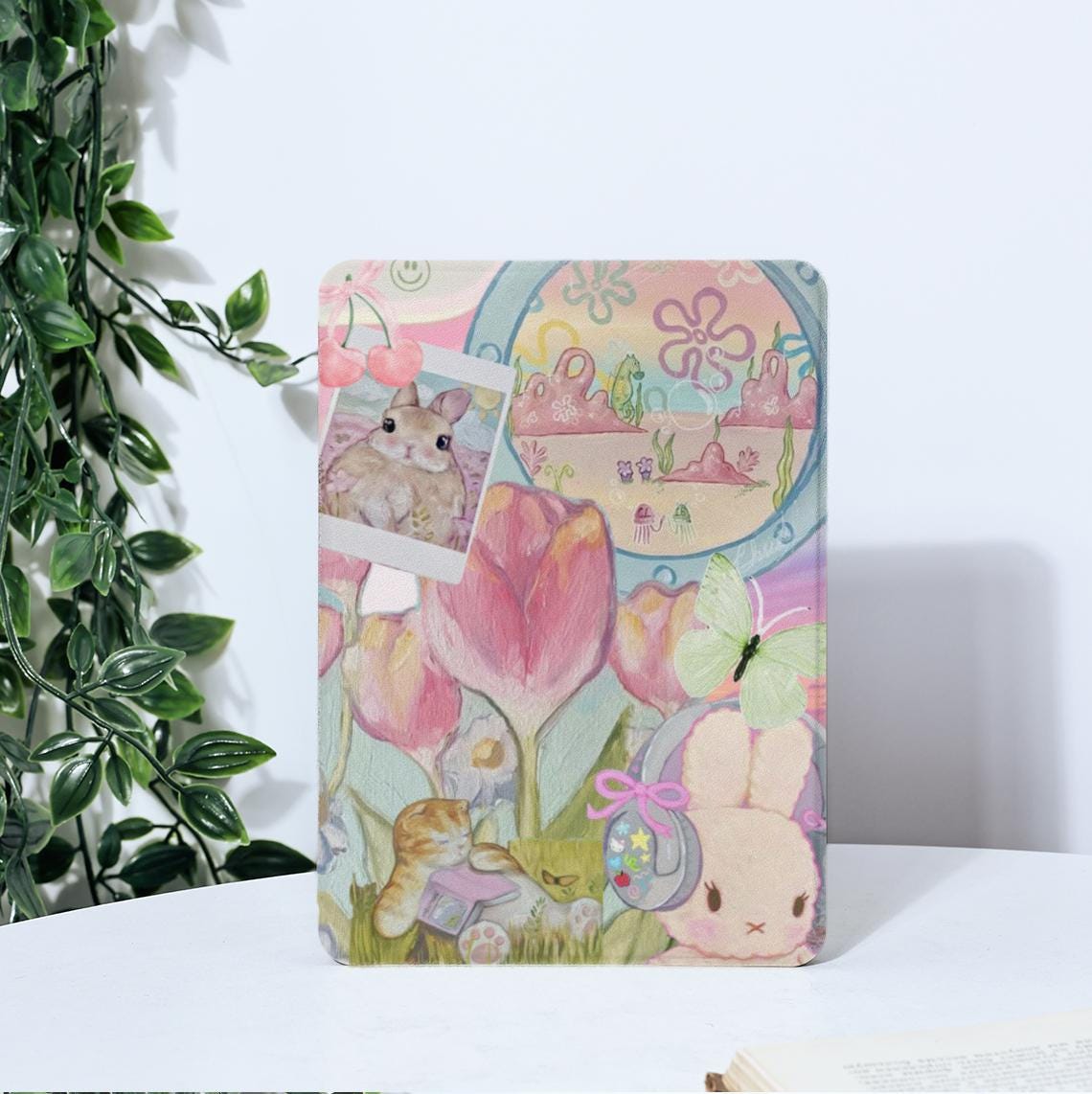 Custodia rosa Rabbite per Kindle Paperwhite 1/2/3/4, Kindle 2019/2022, Kindle 10a e 11a generazione, custodia per Kindle Paperwhite, custodia per Pape