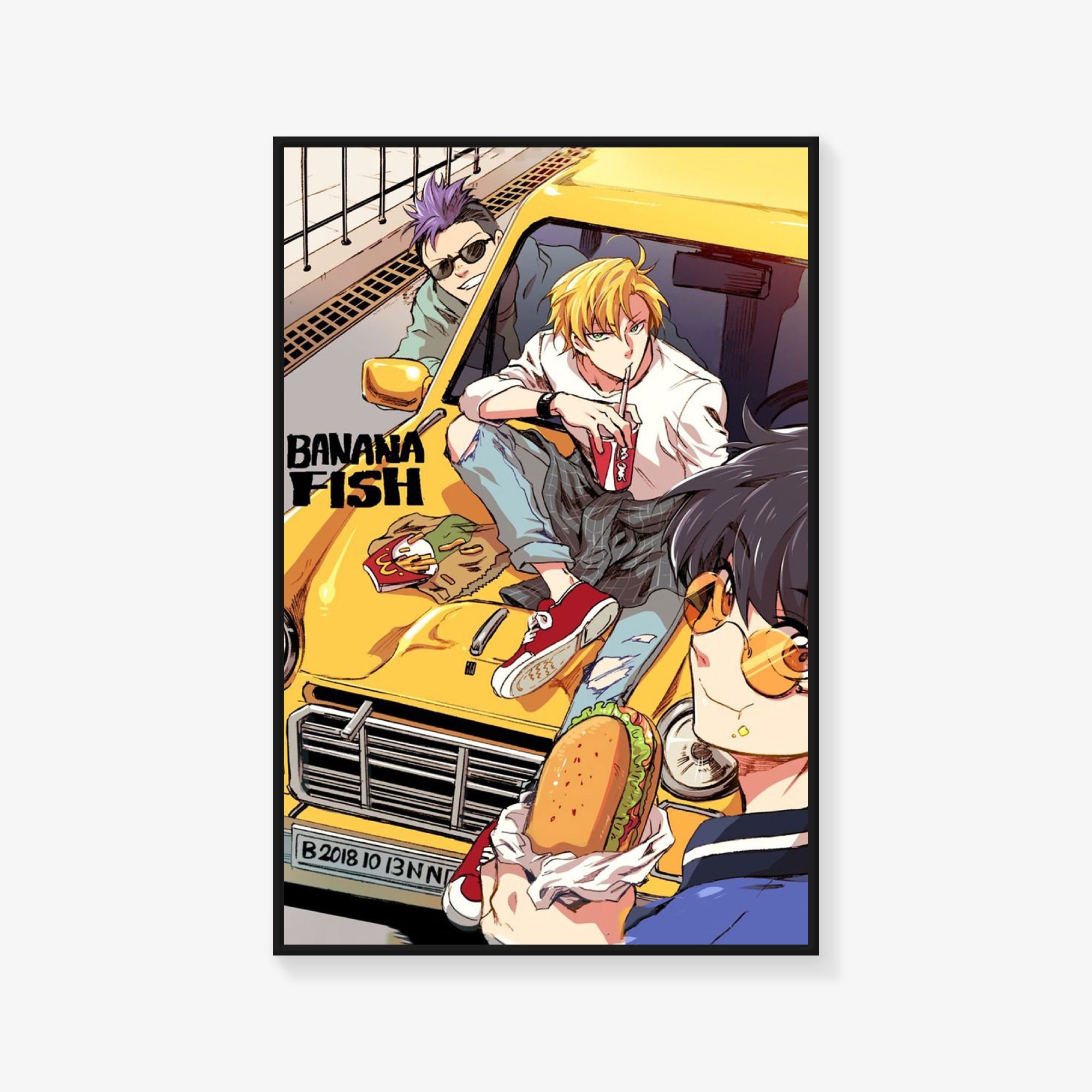 Poster Banana Fish, poster anime giapponese, stampa su poster, poster su tela, stampa artistica da parete, poster moderni per la decorazione della cam