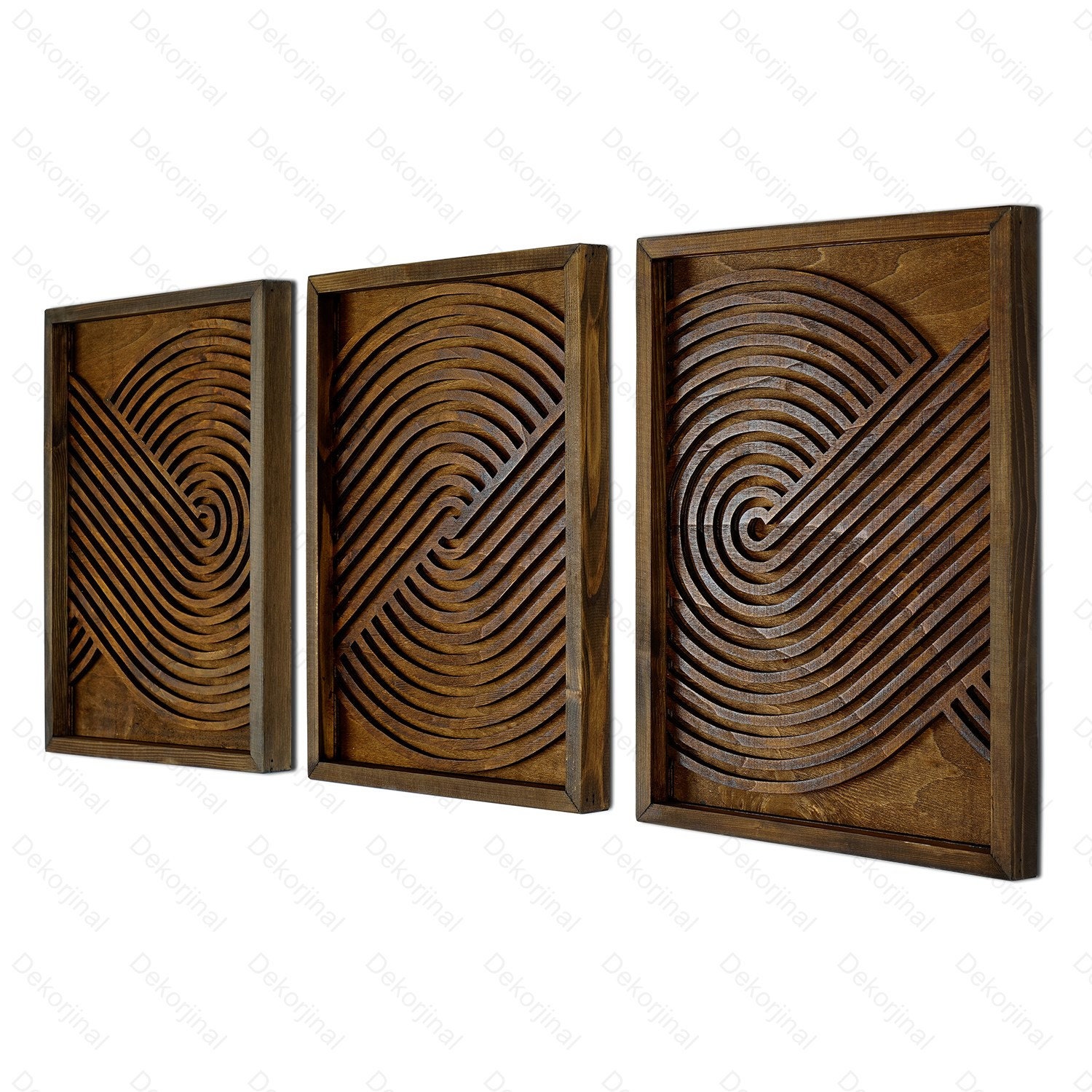 Grande set di arte murale geometrica in legno, set di arte murale geometrica in legno, arte murale moderna in legno, arte murale per camera da letto,