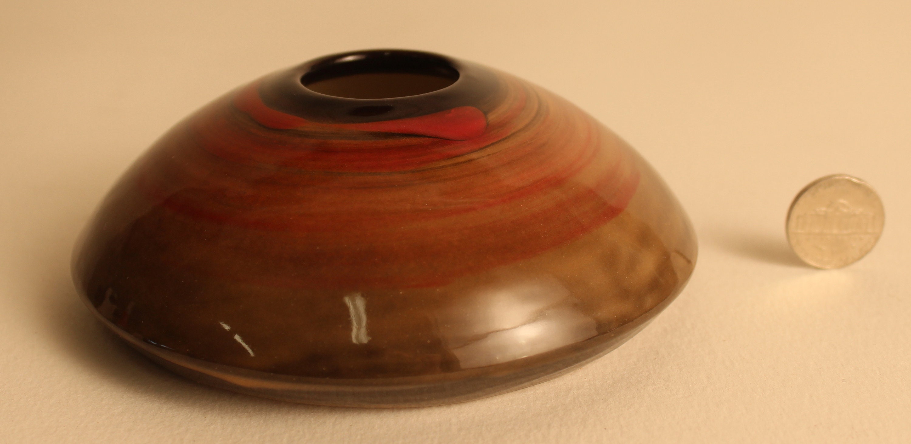 "Vaso Ikebana, piccolo da 4 \"a 5\" di diametro, vaso di fiori funzionale, ruota lanciata, regali, vaso di composizione floreale fresca"