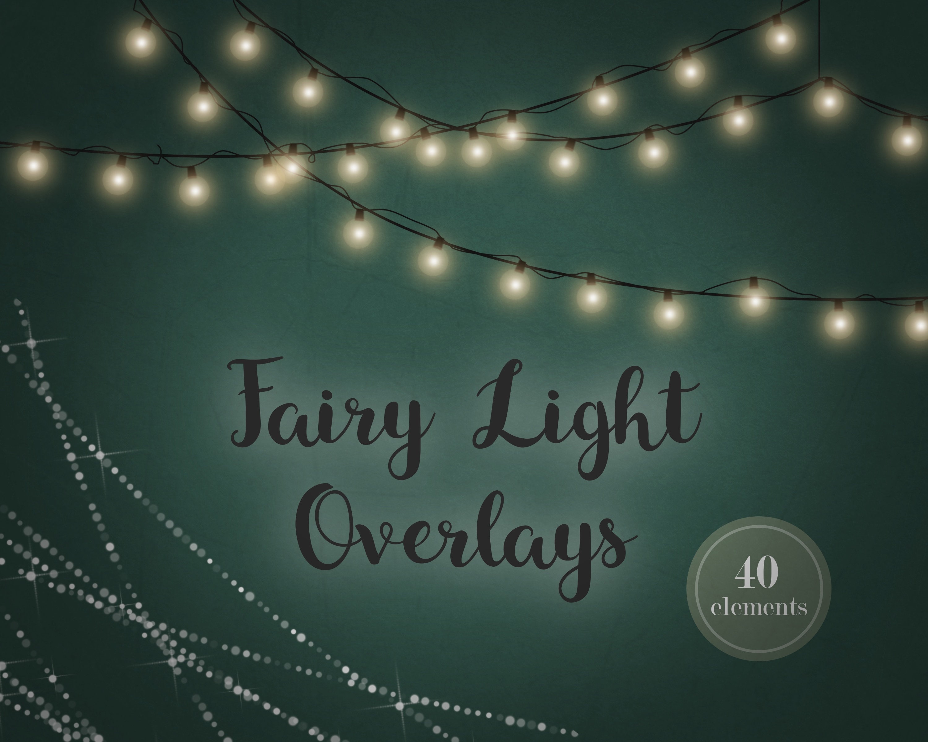 Luci fatate, sovrapposizione luci fatate, luci di Natale, sovrapposizione, clipart luci a corda, luci a corda, clipart, luci di Natale, matrimonio, DI