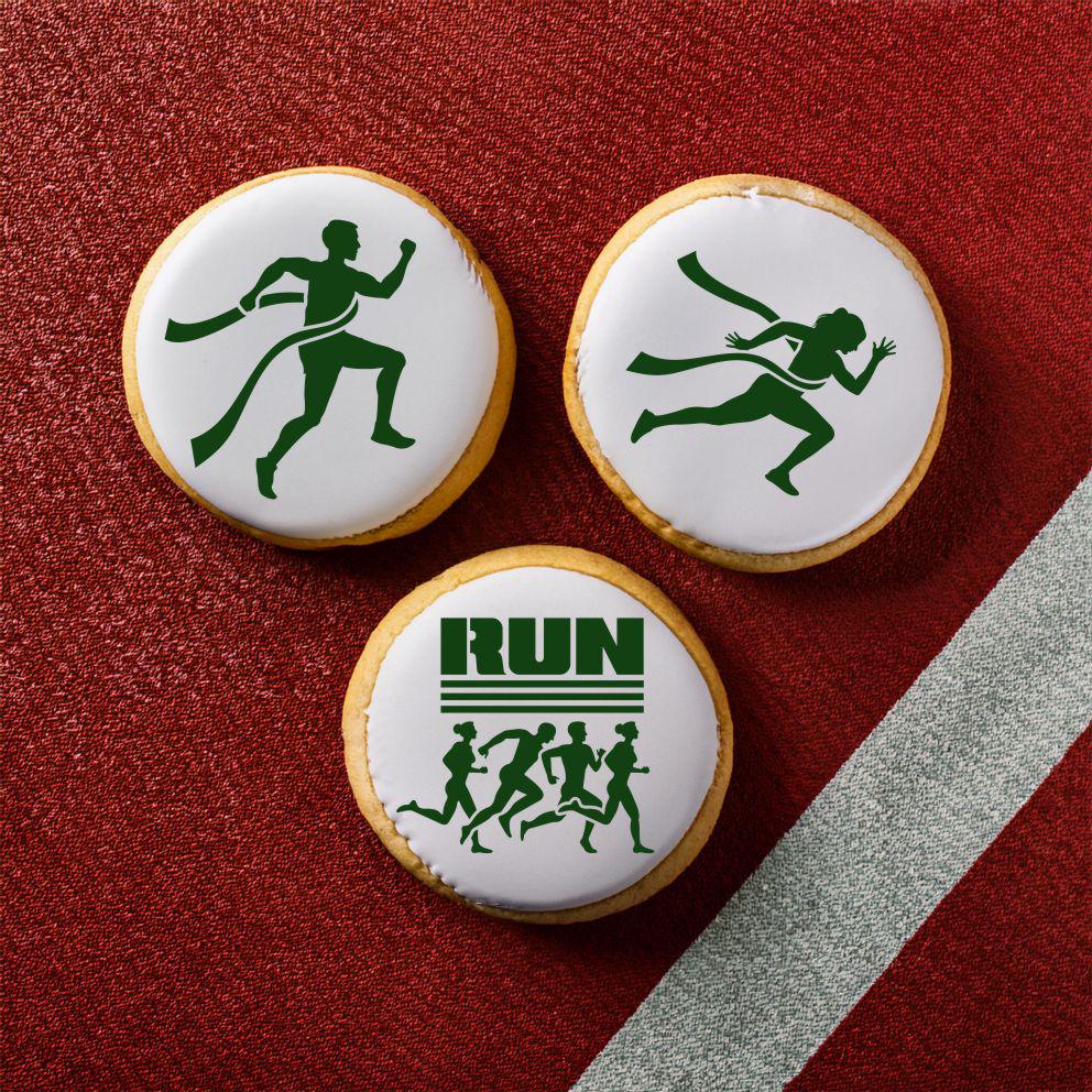 Set di stencil per biscotti Race Runner / Stencil per biscotti Runner / Stencil per biscotti Track / Stencil per biscotti Cross Country / Stencil per