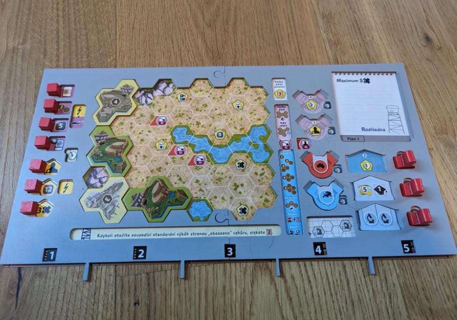 Sovrapposizione per la plancia di gioco di Ark Nova: aggiornamento per il gioco da tavolo stampato in 3D