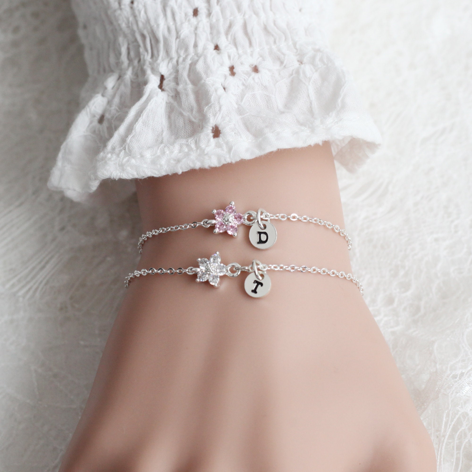 braccialetto per damigella d'onore, damigella d'onore per bambina, regalo personalizzato per damigella d'onore, braccialetto per bambina da sposa, vuo