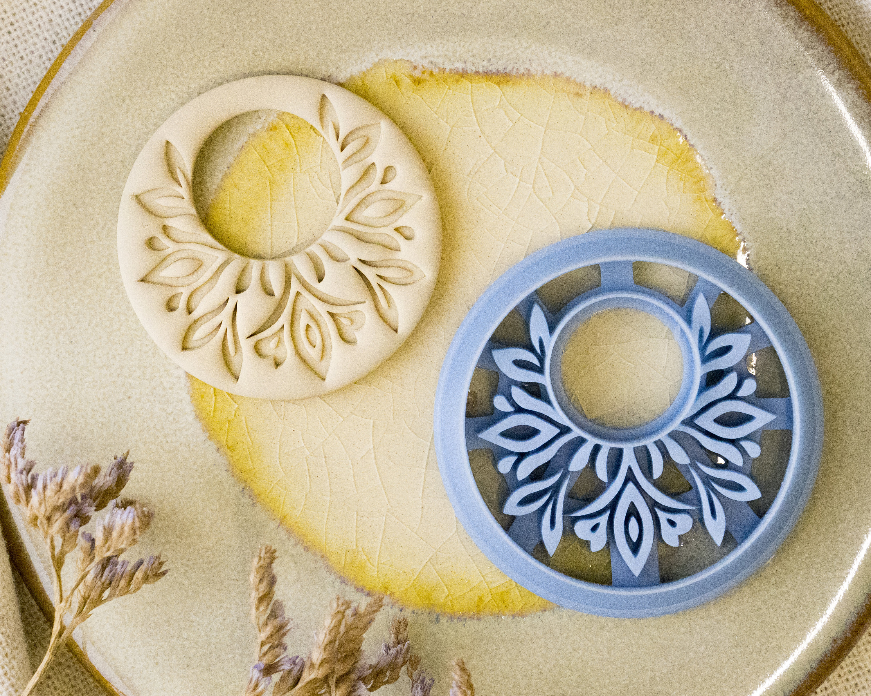 Mandala Hoop Earring Polymer Clay Cutter I Texturio Clay Earring Cutter I Polymer Clay Tools I Craft Cutter I Polymer Clay Mould