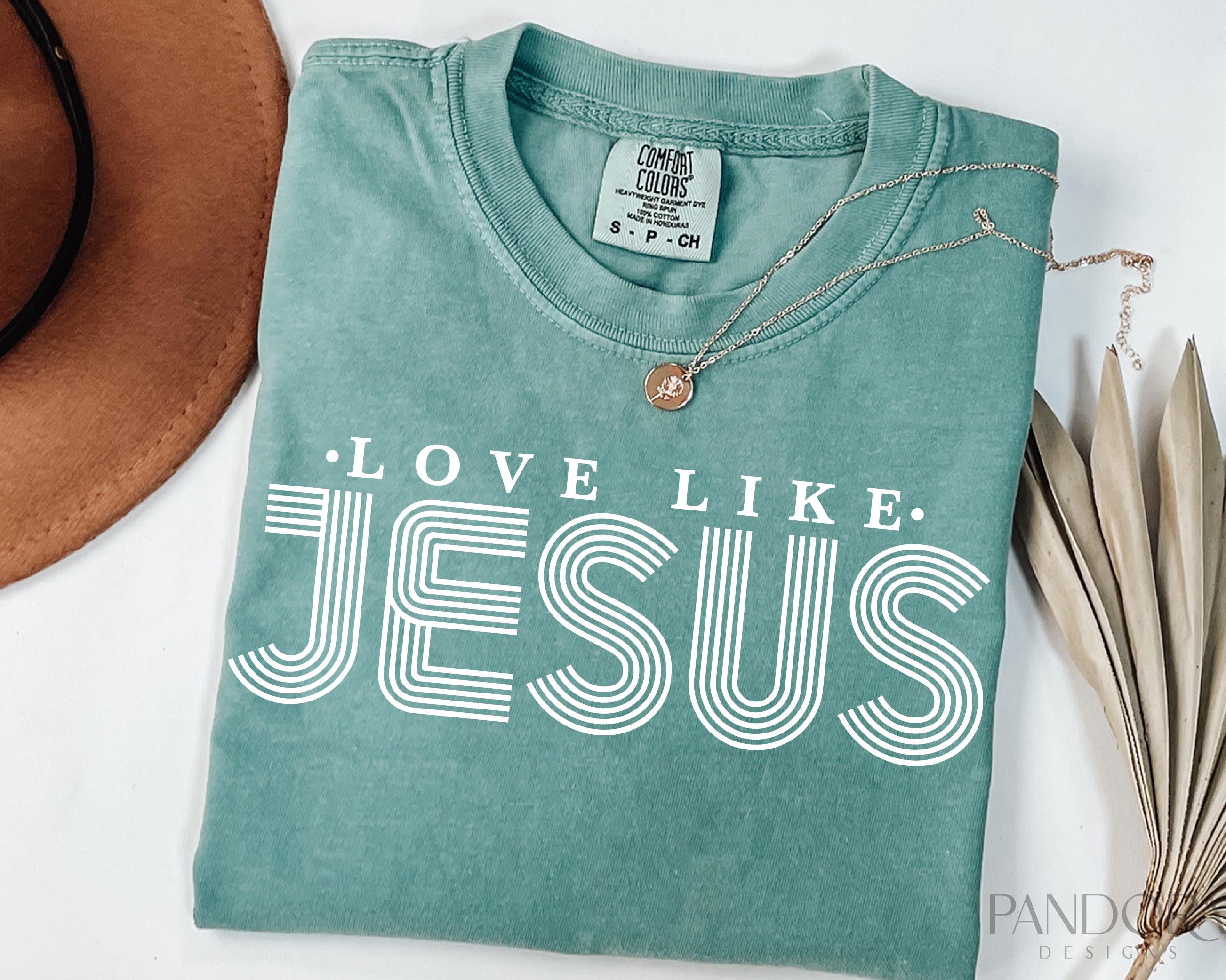 Amore come Gesù Svg Png, Fede cristiana Svg, Amore di Gesù Svg, Cristiano Svg, Cuore di Gesù Svg, Versetto della Bibbia Svg, Maglietta cristiana Png,