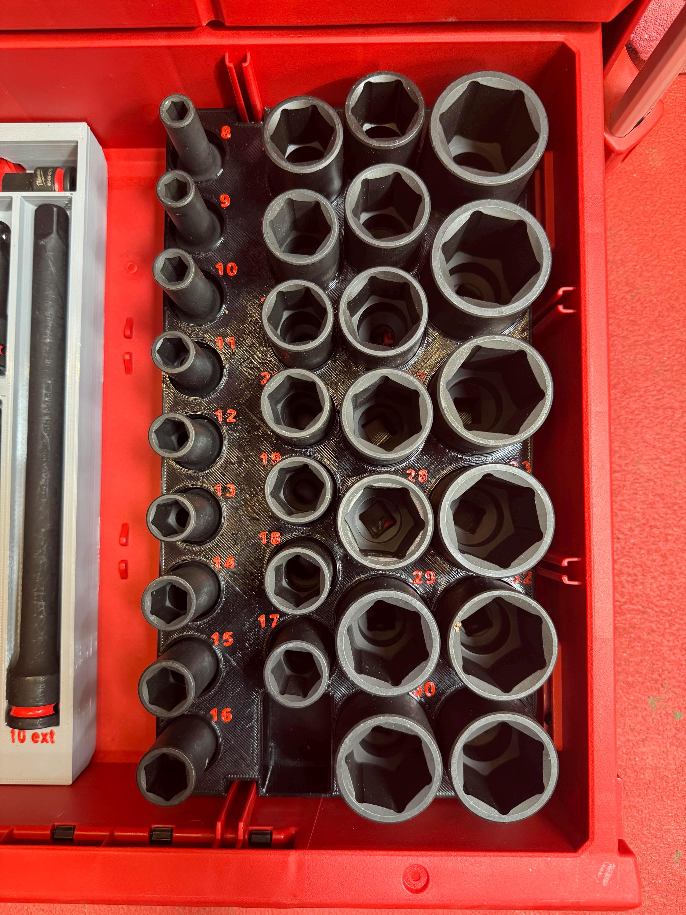 "Inserto per cassetto Packout per set di chiavi a bussola metriche da 1/2\" (IST-H29M D)"