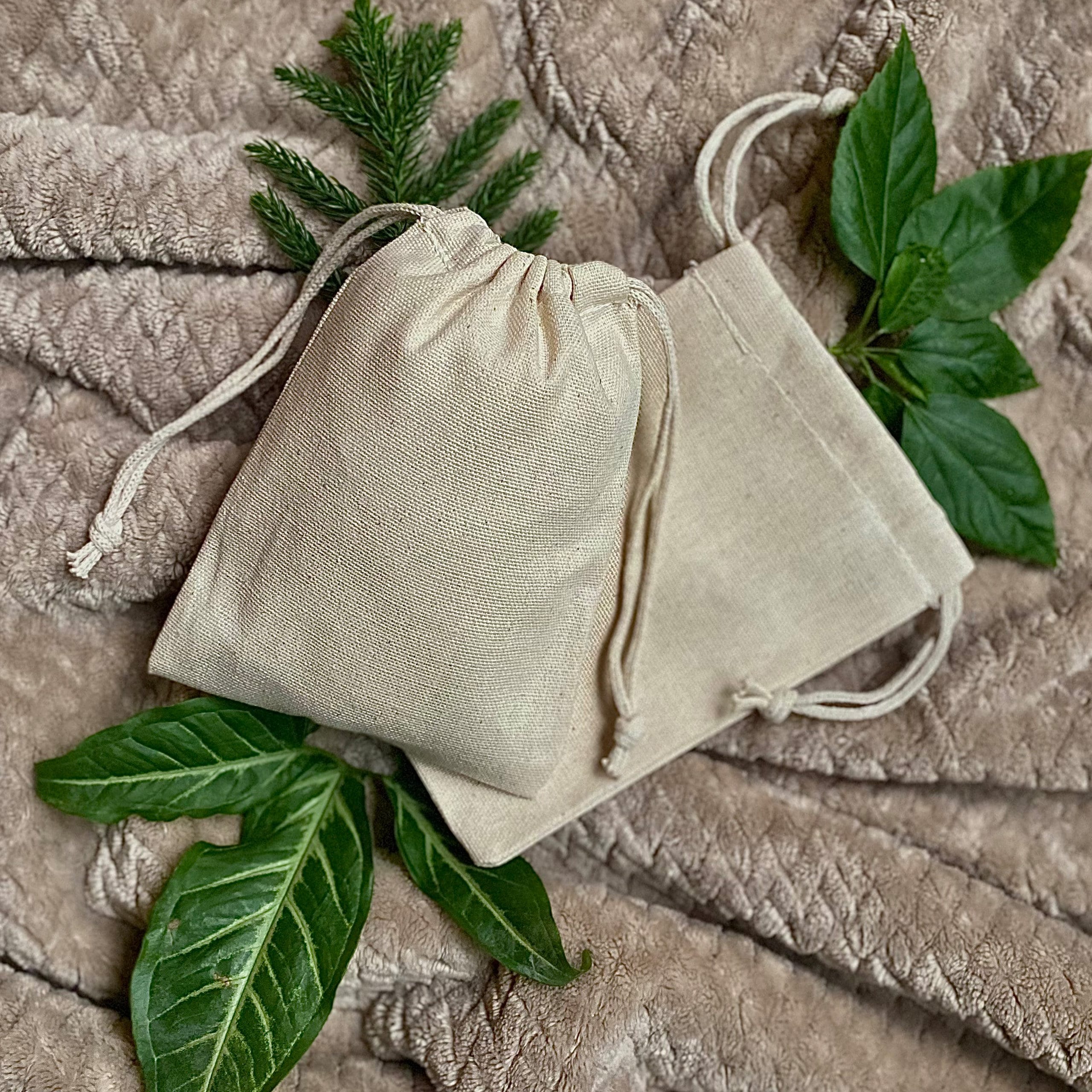Sacchetti con coulisse in mussola di qualità premium, biodegradabili e riutilizzabili, 100% cotone, 30,5 x 40,5 cm, disponibili in confezioni da 10, 2