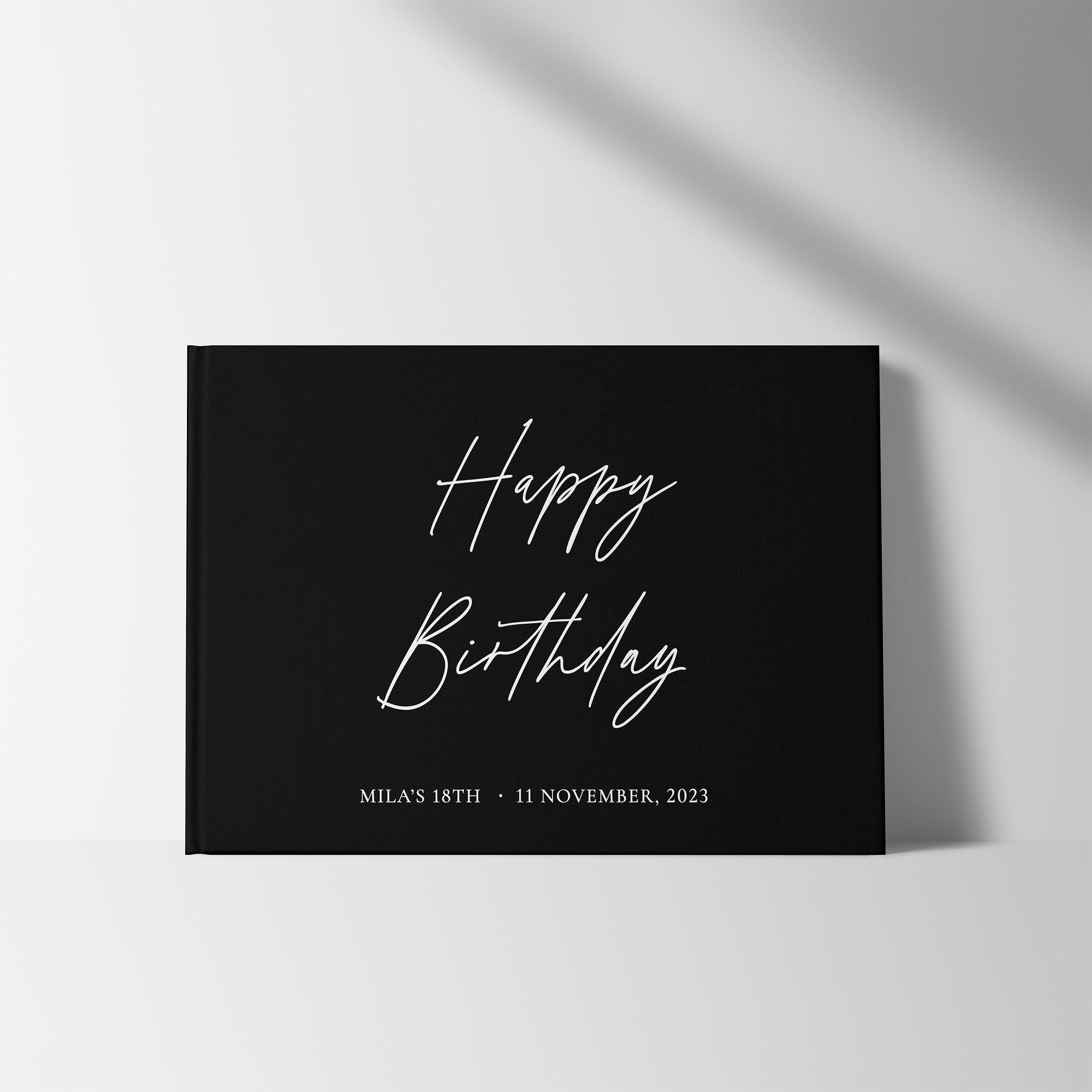 Libro degli ospiti di compleanno / Regalo di compleanno / Libro degli ospiti di compleanno / Libro di compleanno / Personalizzato / Libro degli ospiti