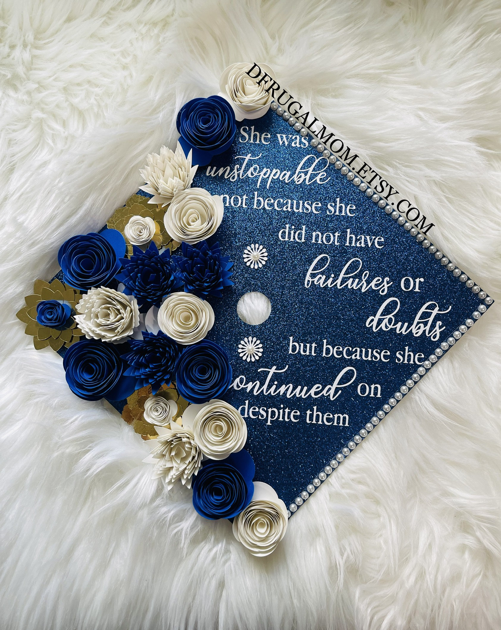 Decorazione per cappello di laurea / Cappello di laurea / Classe 2023 / Cappello / Cappello di laurea per infermieri / Cappello di laurea con fiori /