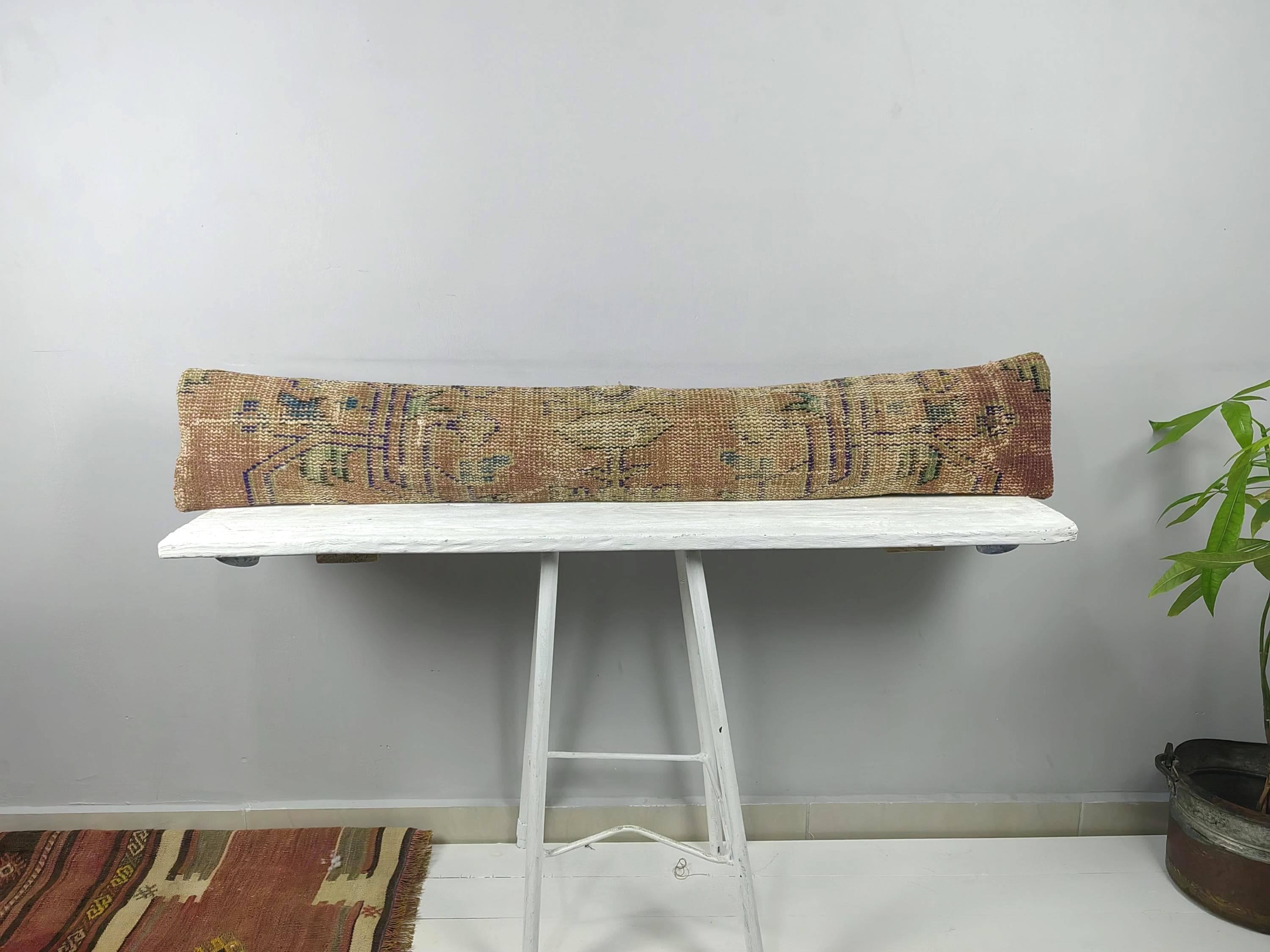 Cuscino lombare extra lungo, cuscino kilim, cuscino turco, cuscino a rullo, cuscino per panca, cuscino boho, cuscino lombare, cuscino lombare