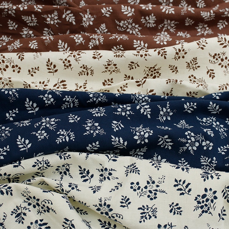 Tessuto di cotone a fiori, tessuto per cuscini, tessuto bianco, tessuto a fiori, tessuto di cotone, tessuto per trapuntatura, tessuto morbido, tessuto