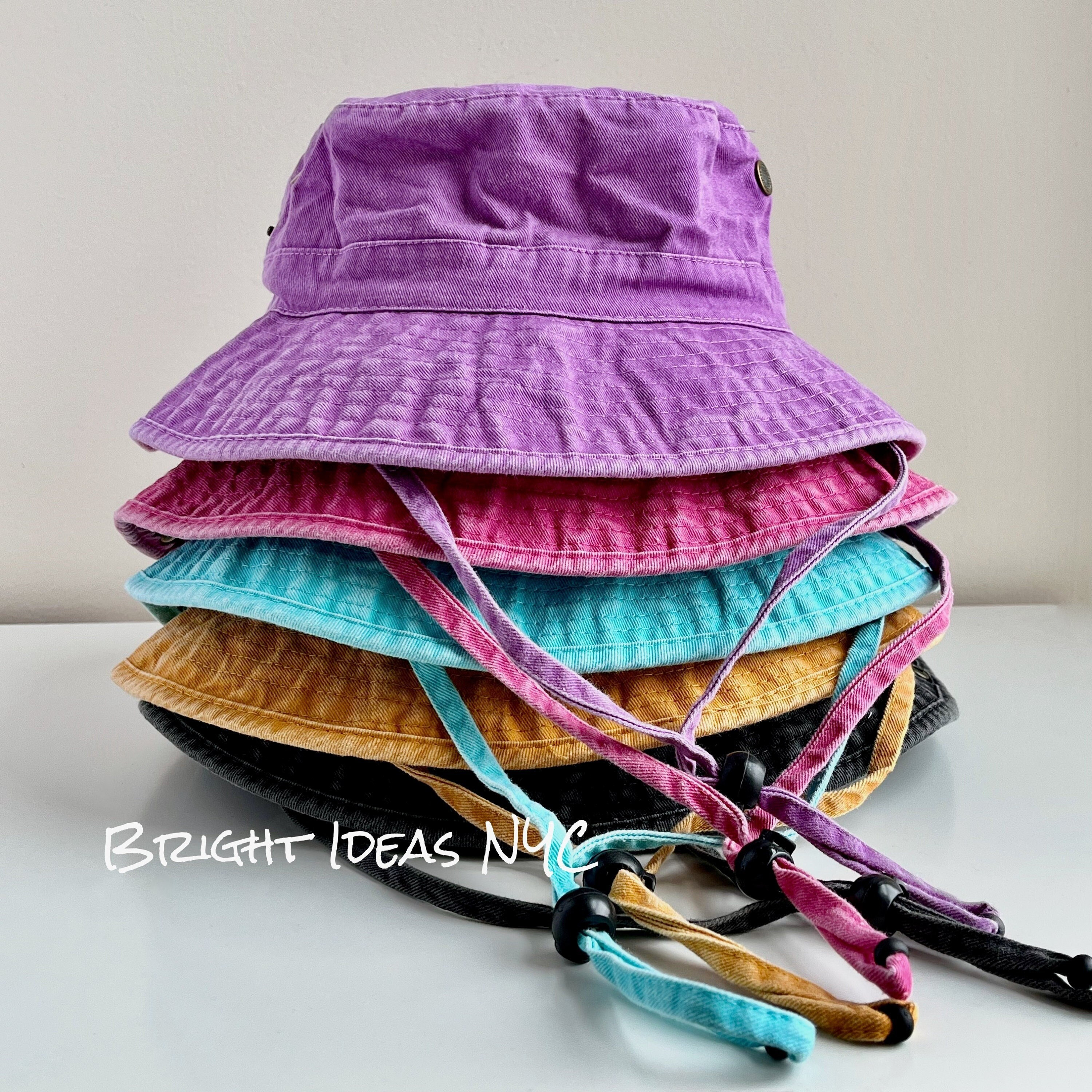 Cappello da pescatore a tesa larga in 100% cotone lavato a mano, cappello da pescatore estivo da spiaggia, cappello da sole UV, cappello da pescatore