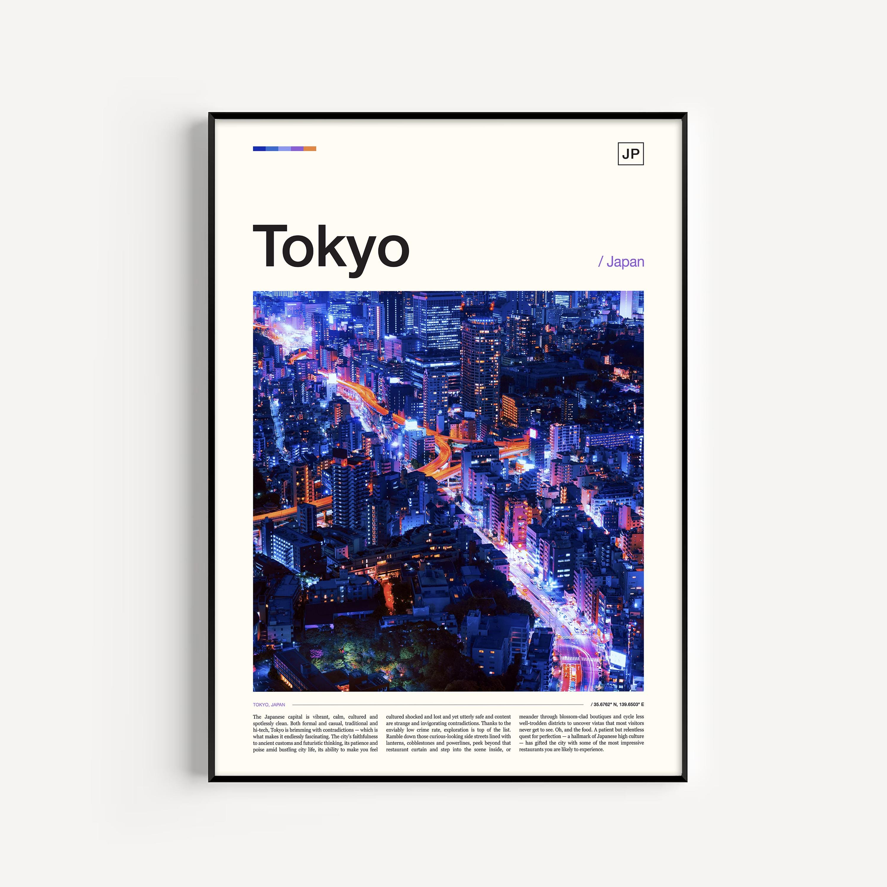Stampa di Tokyo, Arte murale di Tokyo, Poster di Tokyo, Stampa artistica di Tokyo, Skyline di Tokyo, Foto di Tokyo, Stampa del Giappone, Poster del Gi