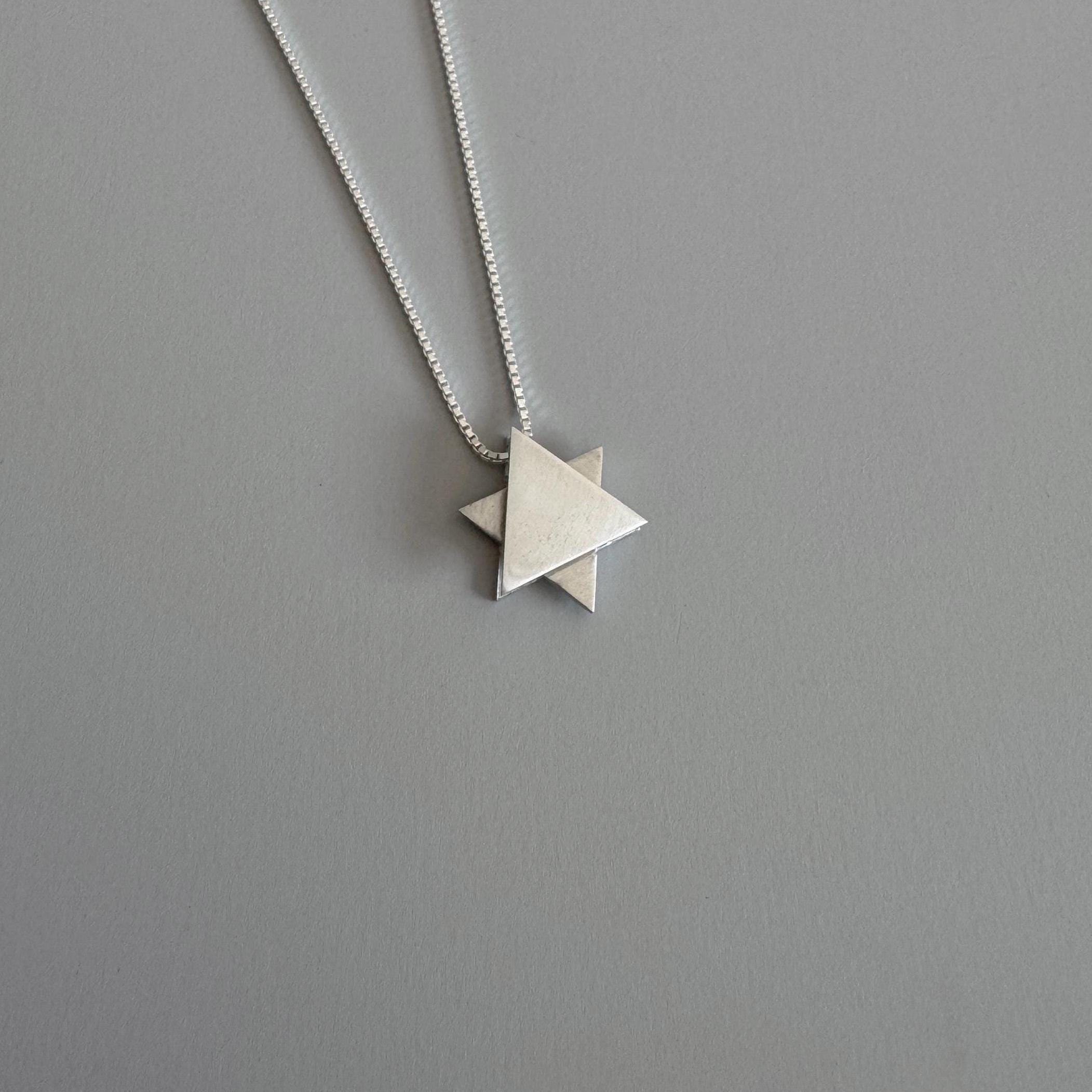Collana Stella di David, Collana Magen David, Gioielli ebraici, Stella ebraica, Collana ebraica, Collana Stella di David, Argento 925, Regalo ebraico
