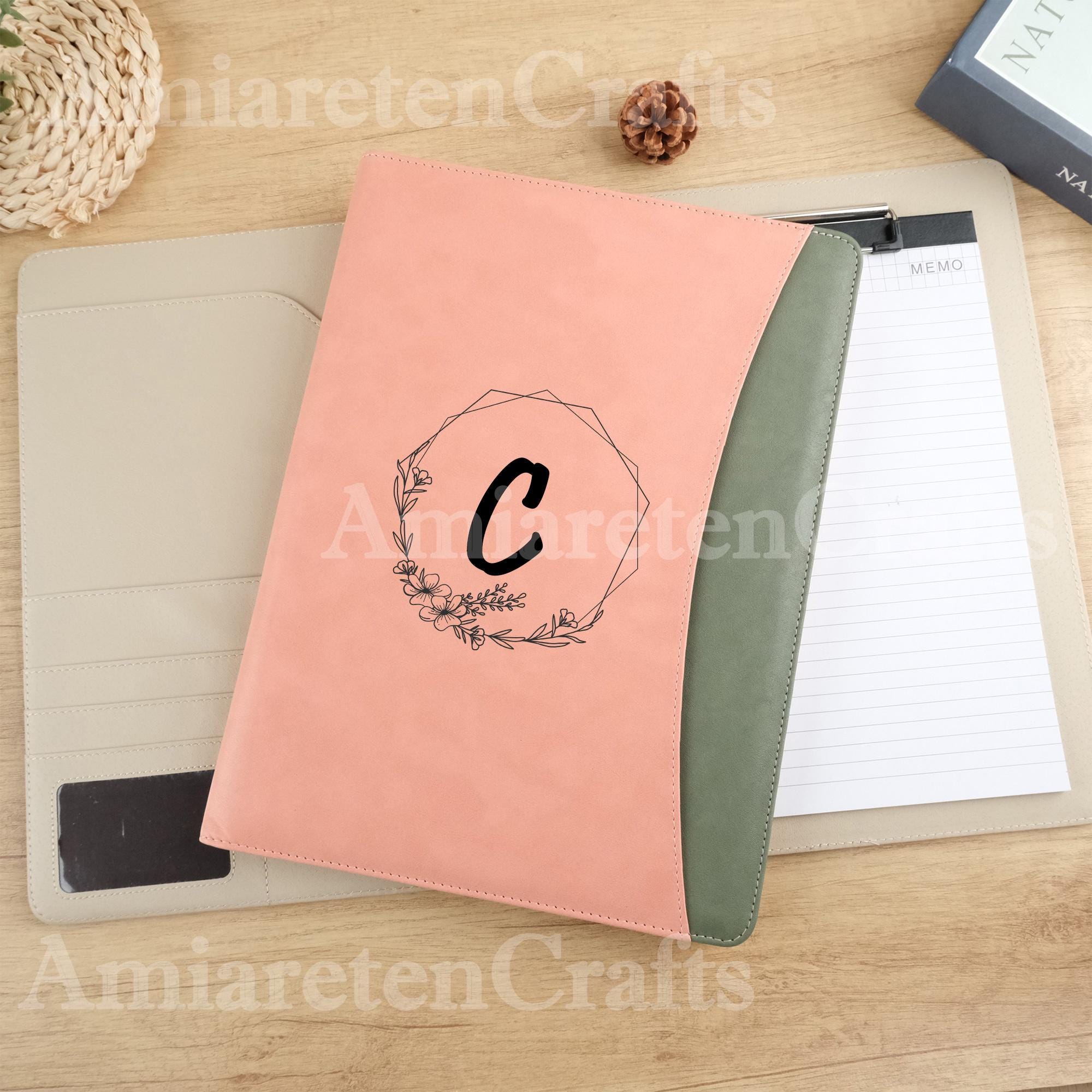 Cartella in pelle A4 personalizzata con incisione, cartella per vendite aziendali, cartella per conferenze, cartella in pelle, cartella per blocco not