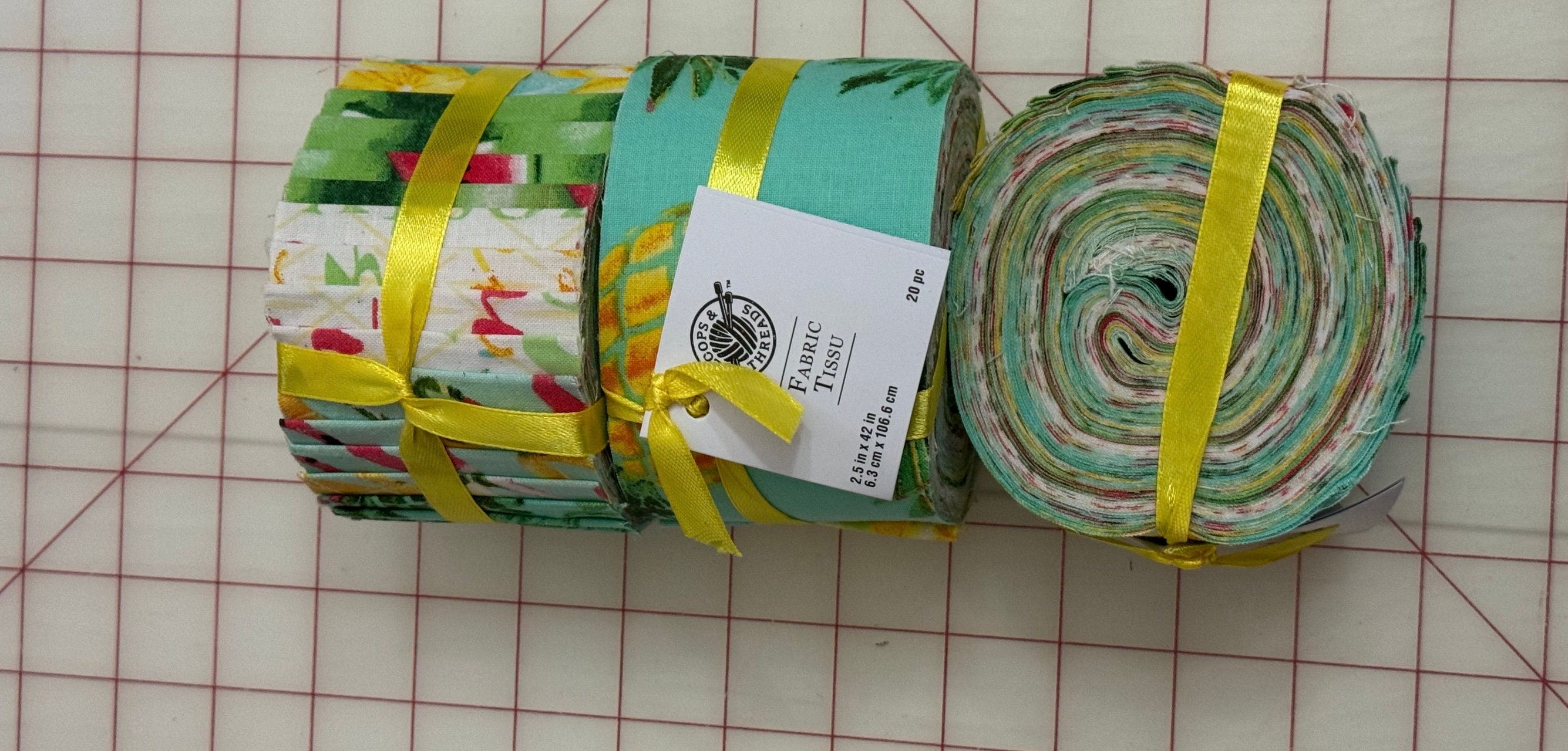 Tropical Loops and Threads Jelly Roll 20 strisce Craft Quilt Jelly roll Strisce per tappeti