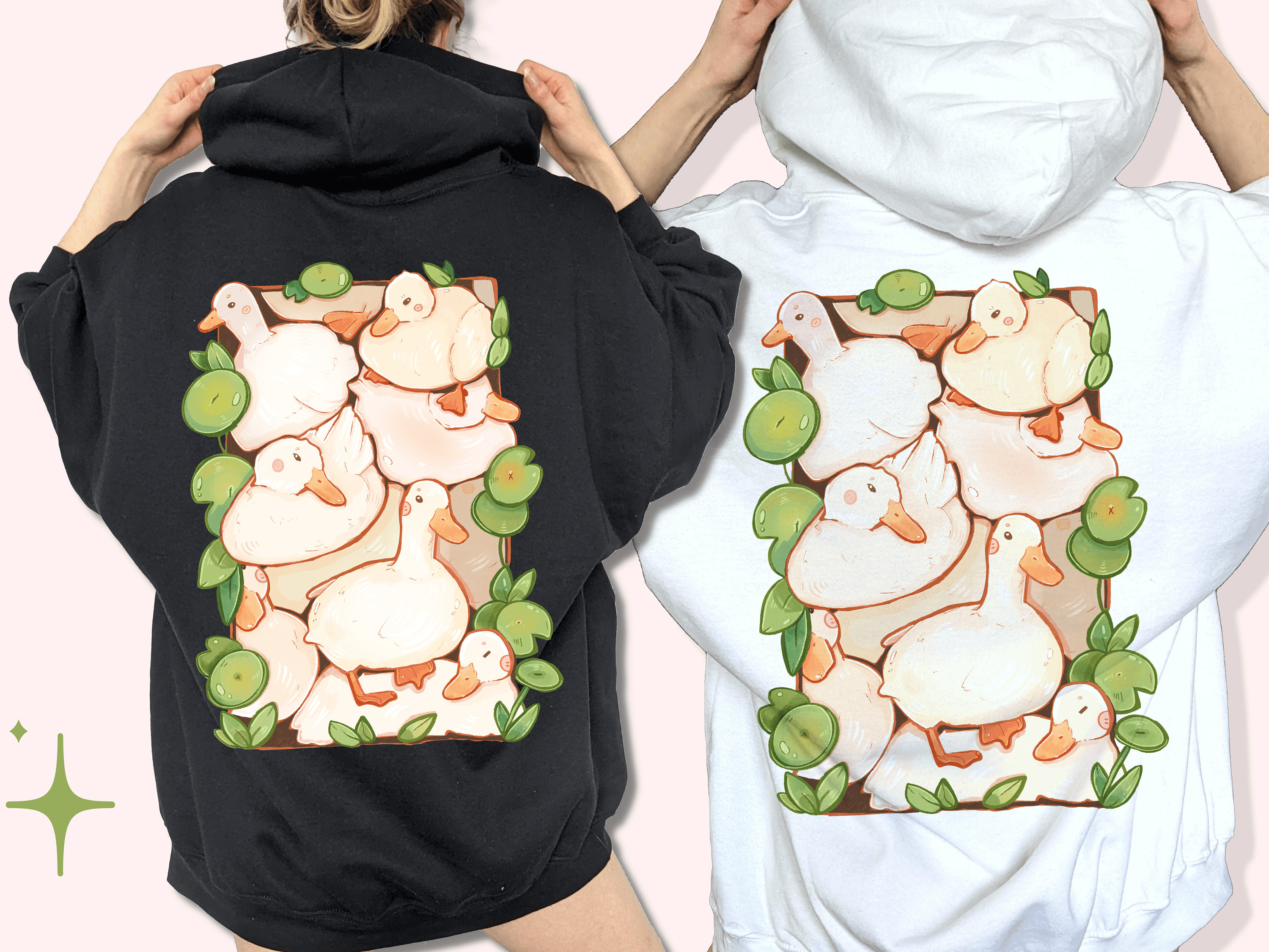 Felpa con cappuccio Duck Pile / Felpa con cappuccio Duck / Felpa con cappuccio oversize carina / Felpa con cappuccio alla moda / Felpa con cappuccio n