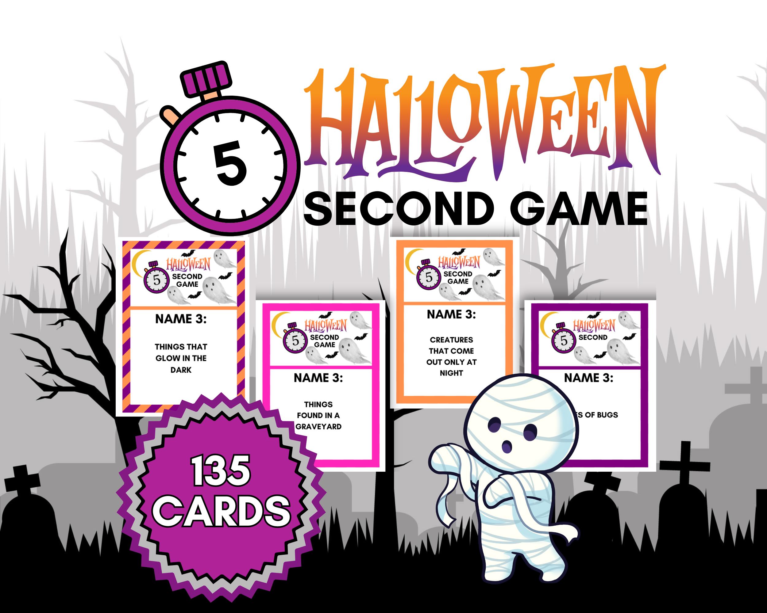Gioco di Halloween da 5 secondi, Gioco di Halloween in classe, Gioco a quiz di Halloween, Gioco da 5 secondi, Gioco per feste di Halloween, Giochi di