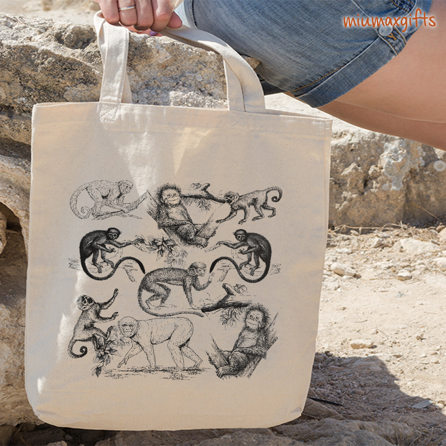 Borsa a forma di scimmia, borsa a forma di scimmia, borsa a forma di scimmia, borsa a forma di cottagecore, borsa a forma di animale, borsa a forma di