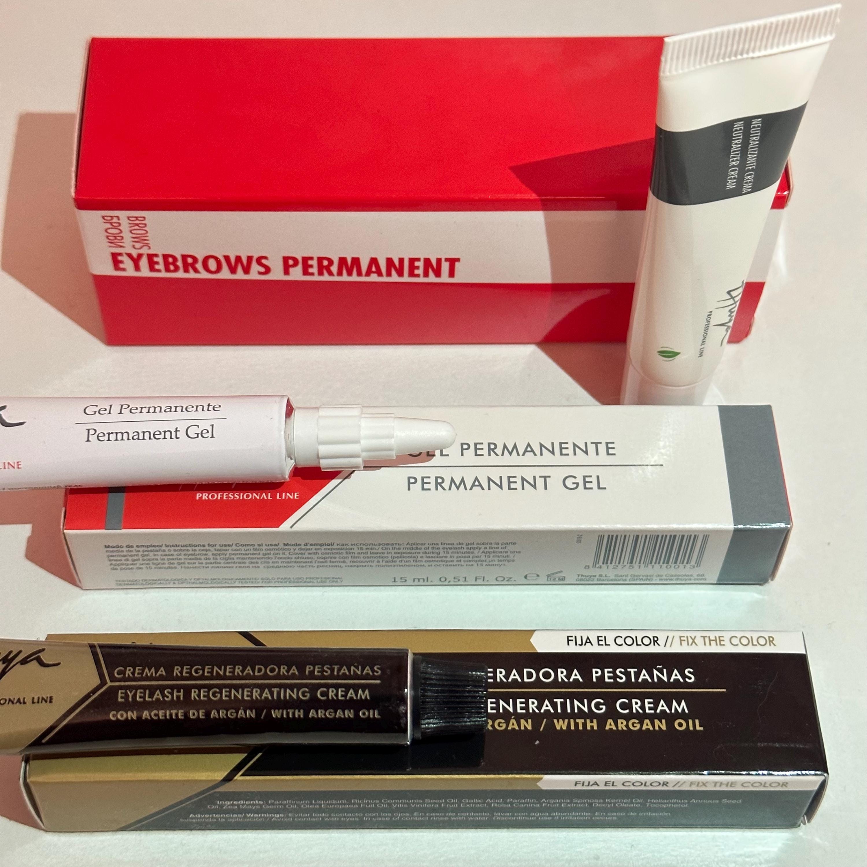 Kit per laminazione sopracciglia e ciglia - Set PERMANENTE SOPRACCIGLIA - ideale per lo styling delle sopracciglia a lungo termine, lifting delle cigl