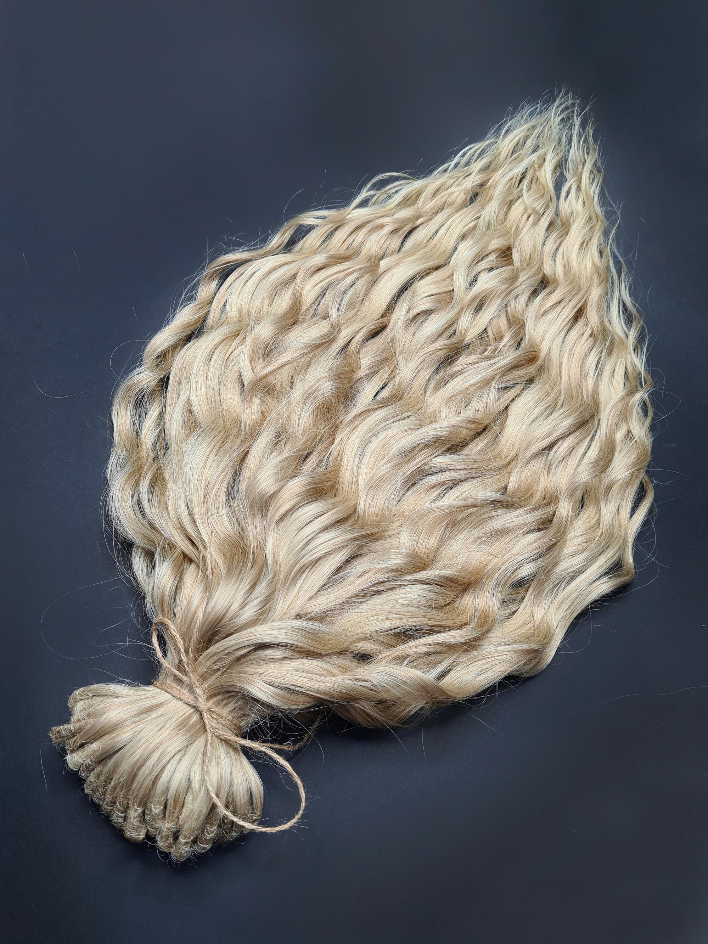 Dreadlocks ondulati biondo cenere all'uncinetto Extension per capelli ondulati biondo platino Dreadlocks ricci Extension per dreadlocks ondulati biond