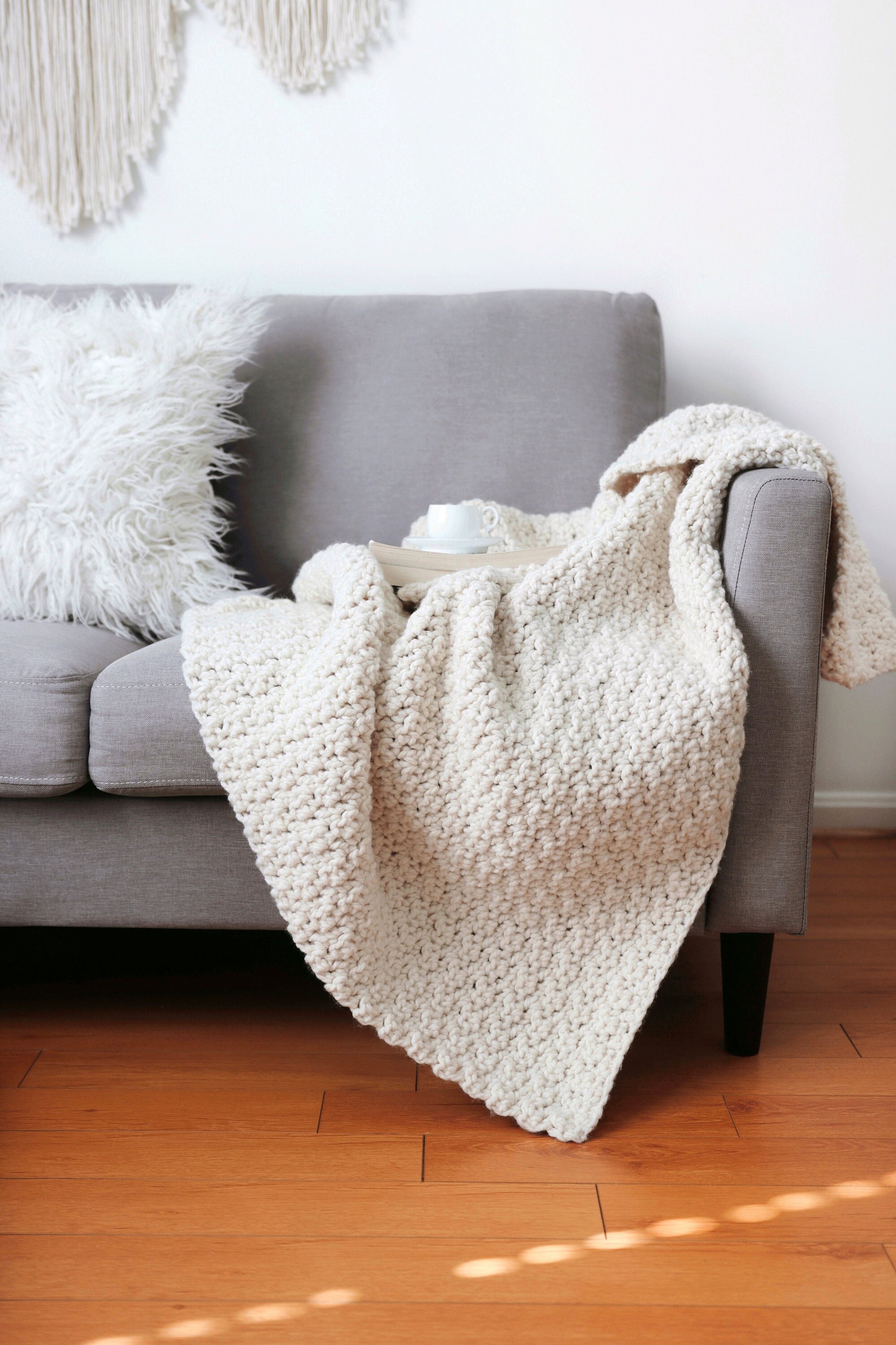 SCHEMA ALL'UNCINETTO ⨯ Coperta all'uncinetto spessa, schema per coperta all'uncinetto facile ⨯ Schema all'uncinetto per principianti, schema per coper