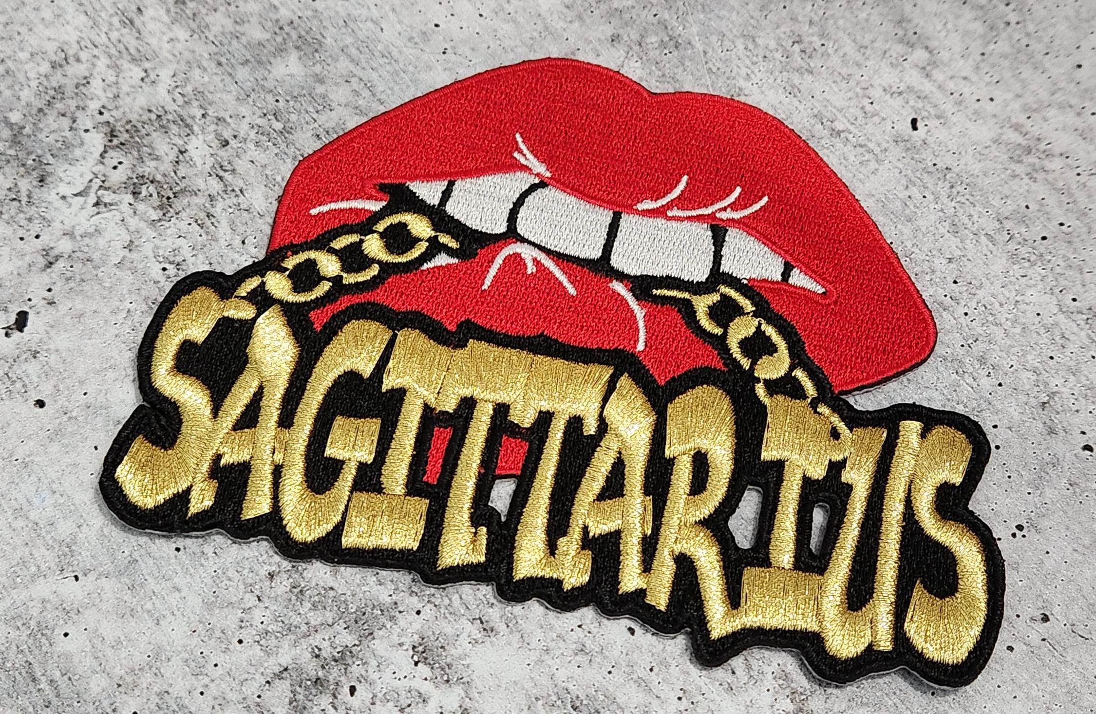 "Patch Party Club, (1 pz) Toppa termoadesiva Sagittario 4\"x6\" (1 pz) Toppa Poppin' Zodiac per cappelli, giacche, borse e altro"