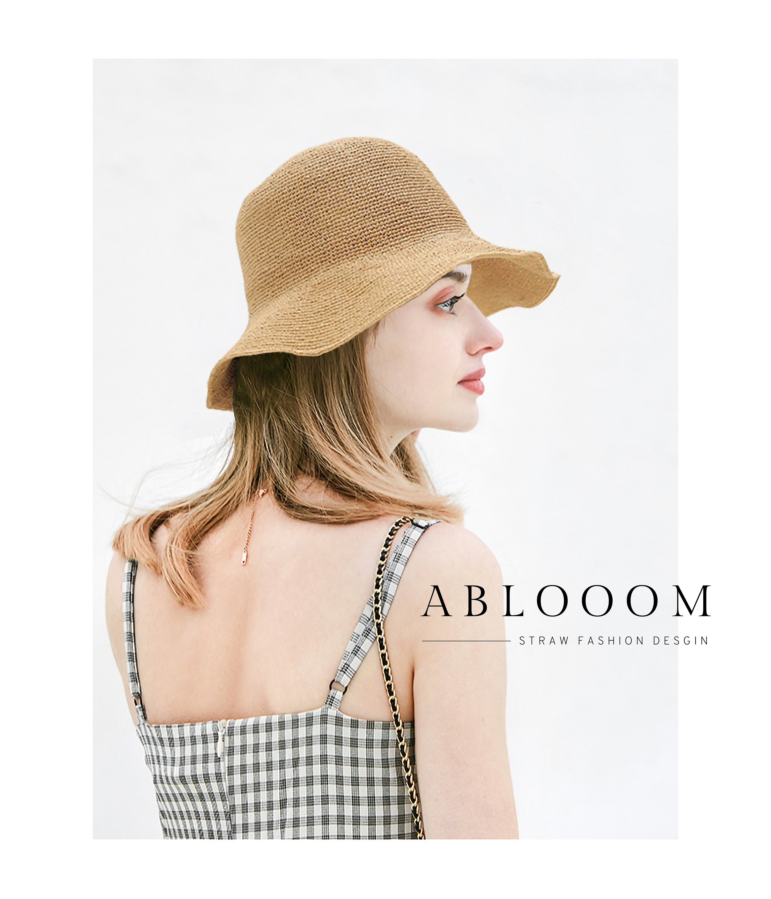 Cappello di paglia, cappello estivo, cappello di paglia da donna, cappello da sole Cappello alla moda, cappello estivo di paglia naturale, cappello di