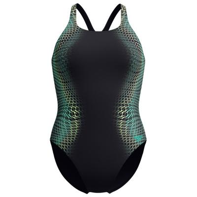 Speedo - Women's Digital Printed Medalist - Badeanzug Gr 34 schwarz Image