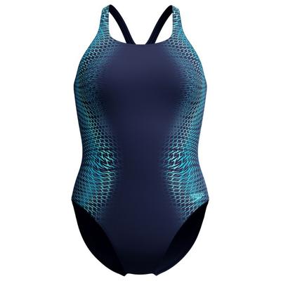 Speedo - Women's Digital Printed Medalist - Badeanzug Gr 46 blau Image