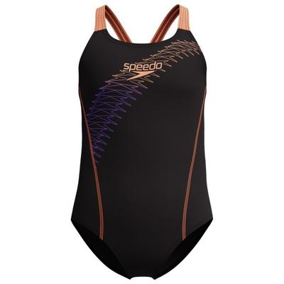 Speedo - Kid's Medley Logo Medalist - Badeanzug Gr 116 schwarz Image