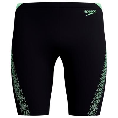 Speedo - Hyperboom Splice Jammer - Badehose Gr 7 schwarz/grün Image
