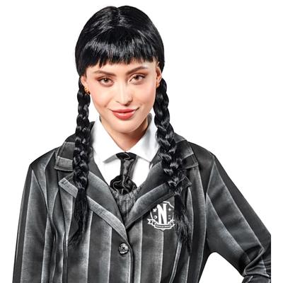 RUBIES Wednesday Addams Adult Wig, One Size Fits All