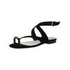Zehentrenner DOLCE VITA "Dolce Vita Sandalen Veloursleder", Damen, Gr. 37, schwarz, Veloursleder, casual, Schuhe
